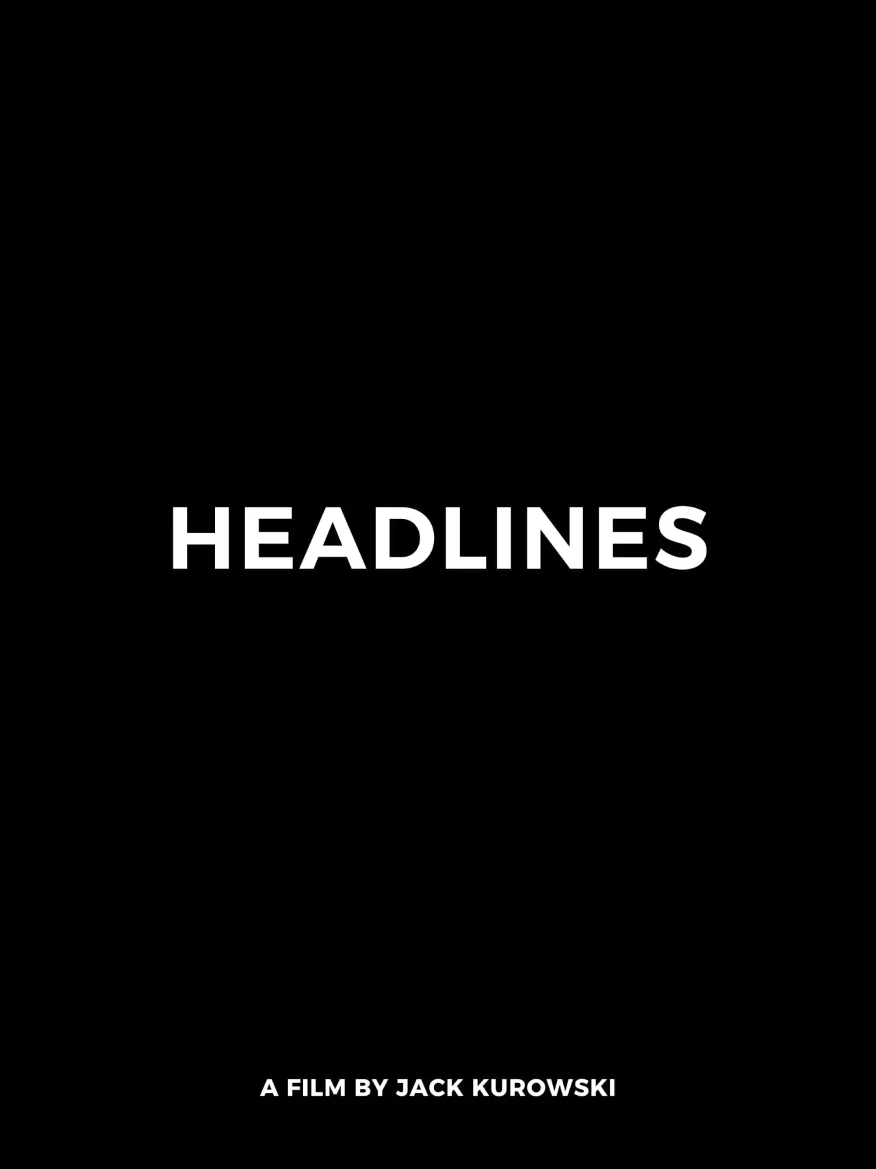 Plakat filmowy "Headlines"