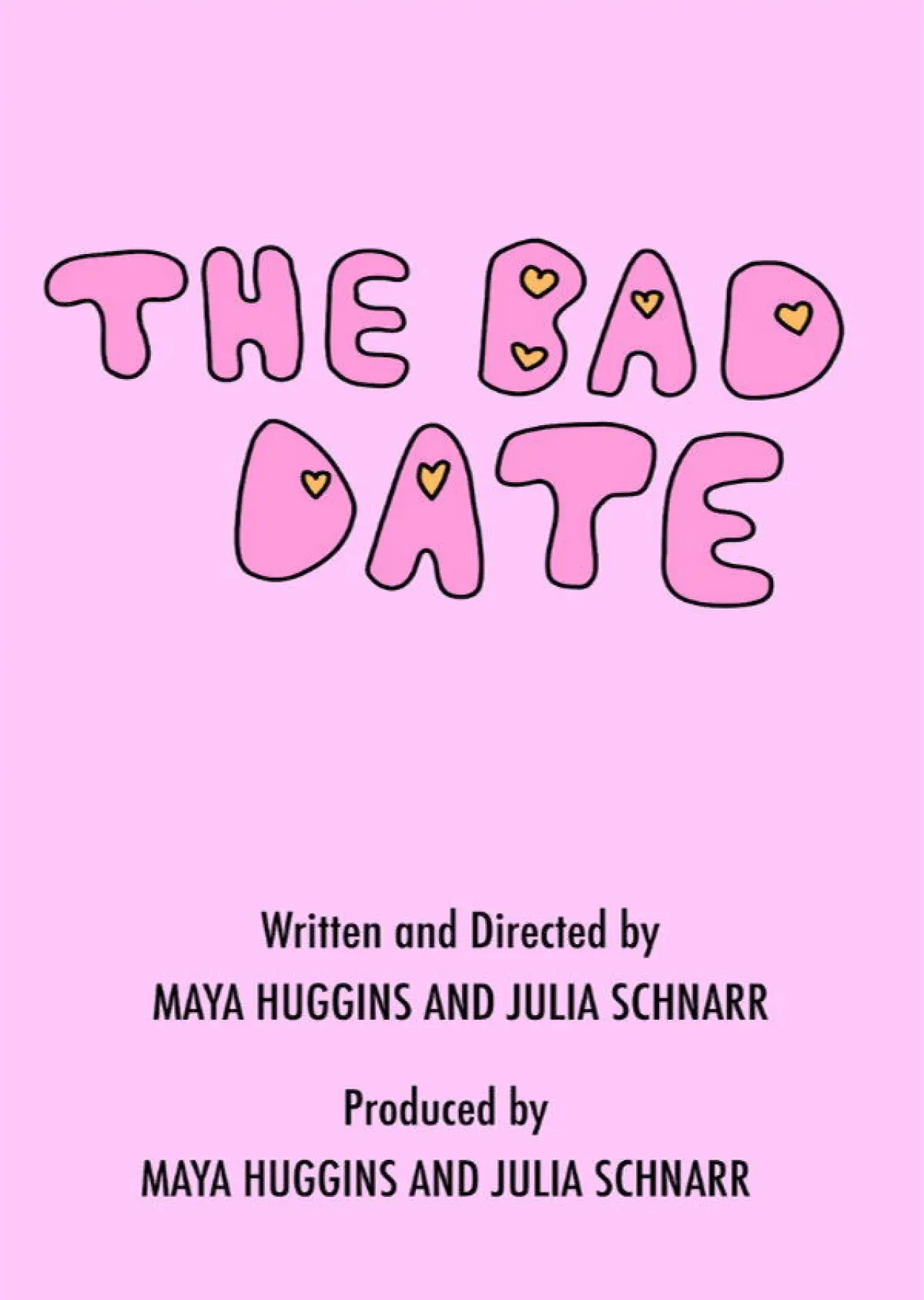 Plakat filmowy "The Bad Date"