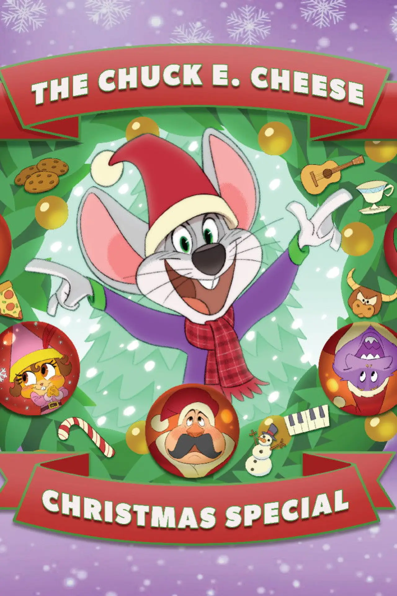 Plakat filmowy "A Chuck E. Cheese Christmas"
