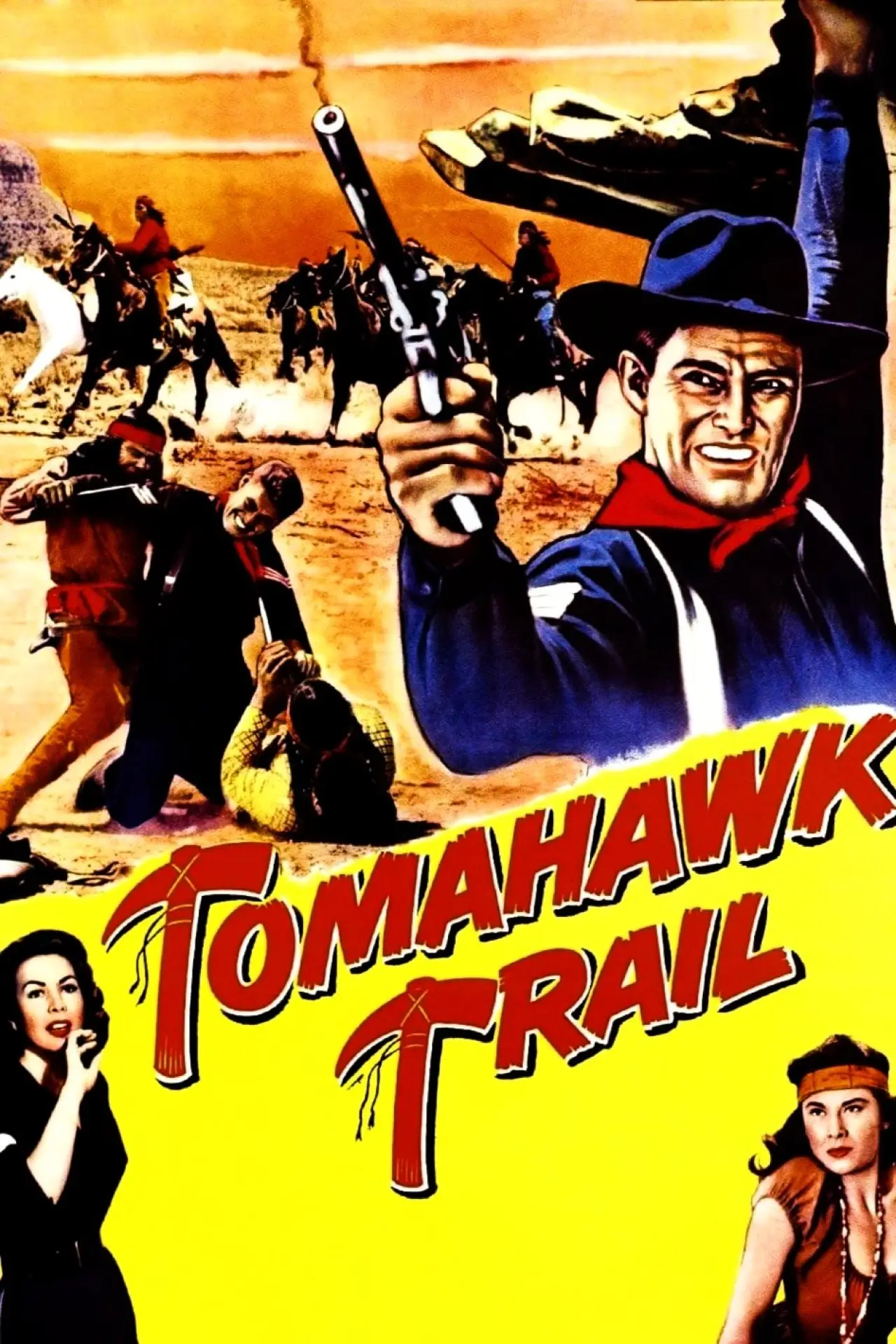 Plakat filmowy "Tomahawk Trail"