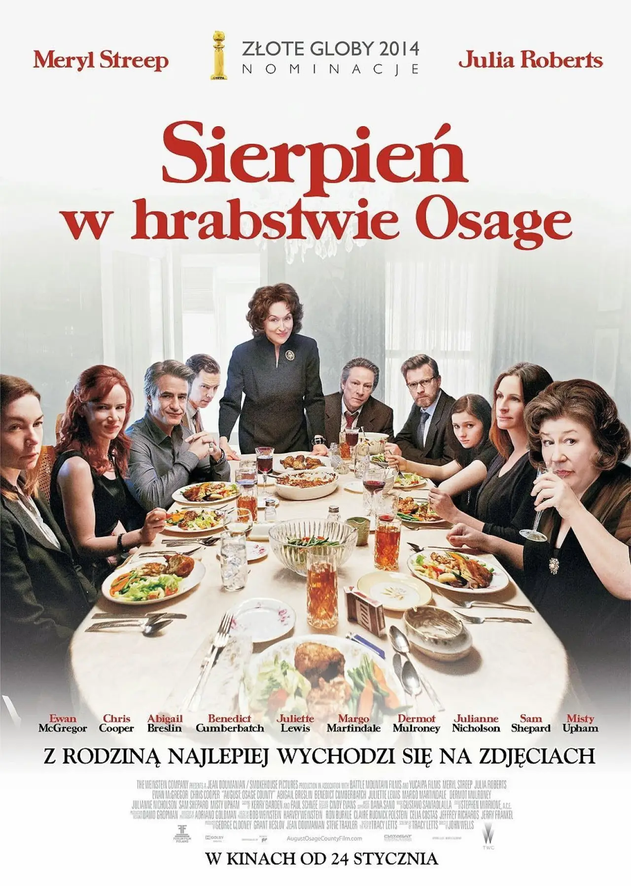 Plakat filmowy "Sierpień w hrabstwie Osage"