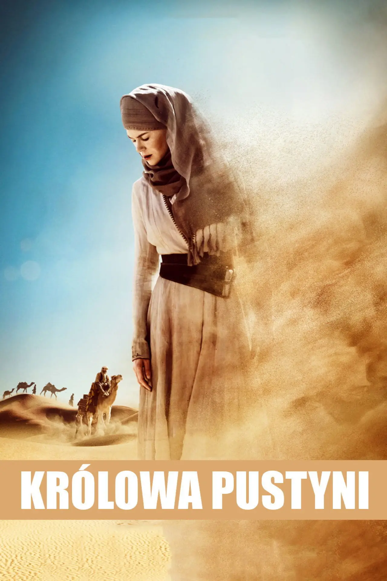 Plakat filmowy "Królowa pustyni"