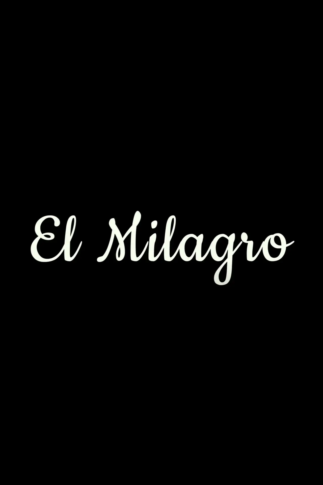 Plakat filmowy "El Milagro"