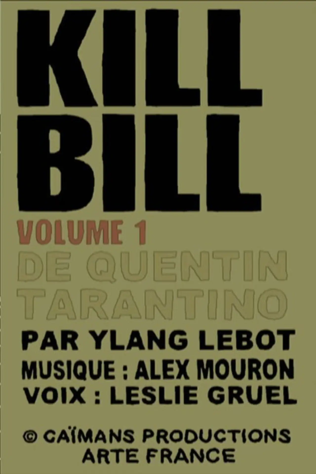 Plakat filmowy "Short Cuts : KILL BILL VOL. 1 de Quentin Tarantino"