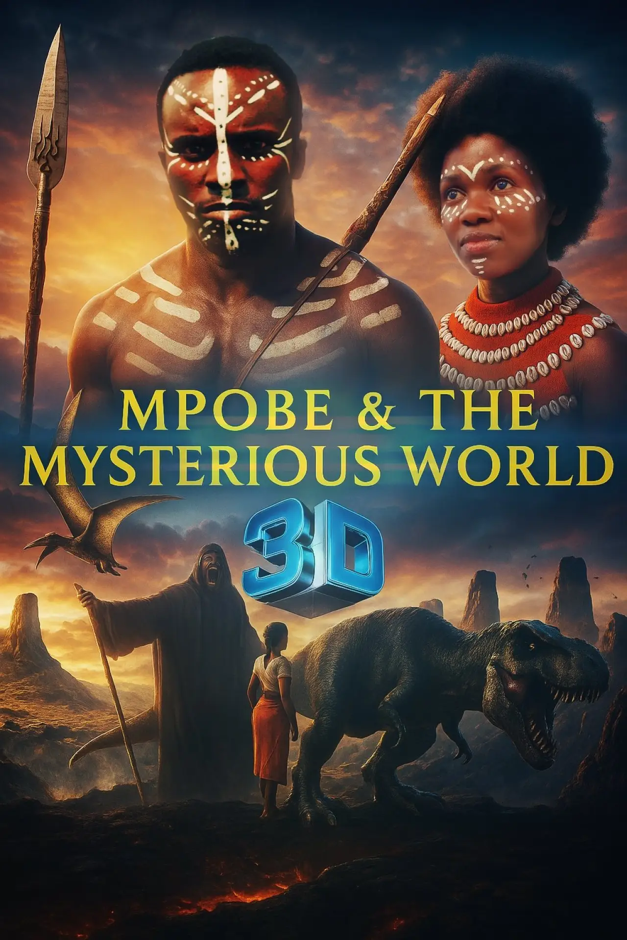 Plakat filmowy "Mpobe & The Mysterious World"