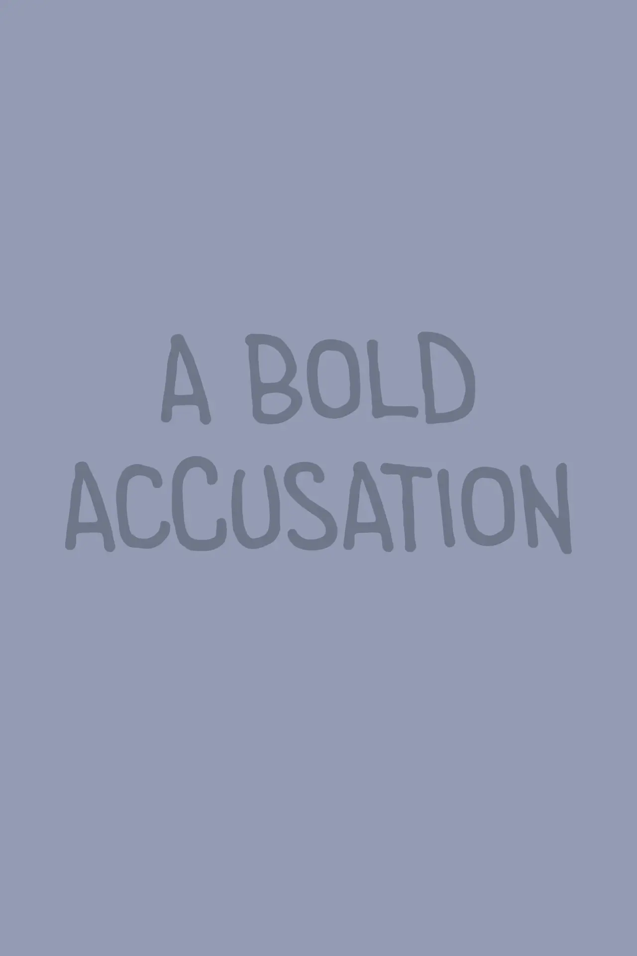 Plakat filmowy "A Bold Accusation"