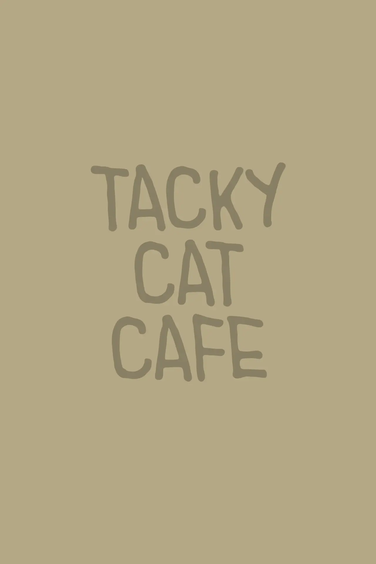 Plakat filmowy "Tacky Cat Cafe"