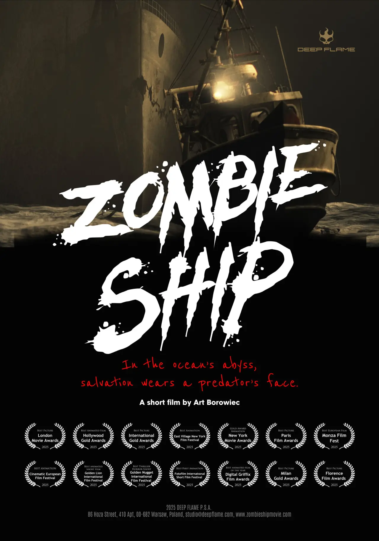 Plakat filmowy "Zombie Ship"