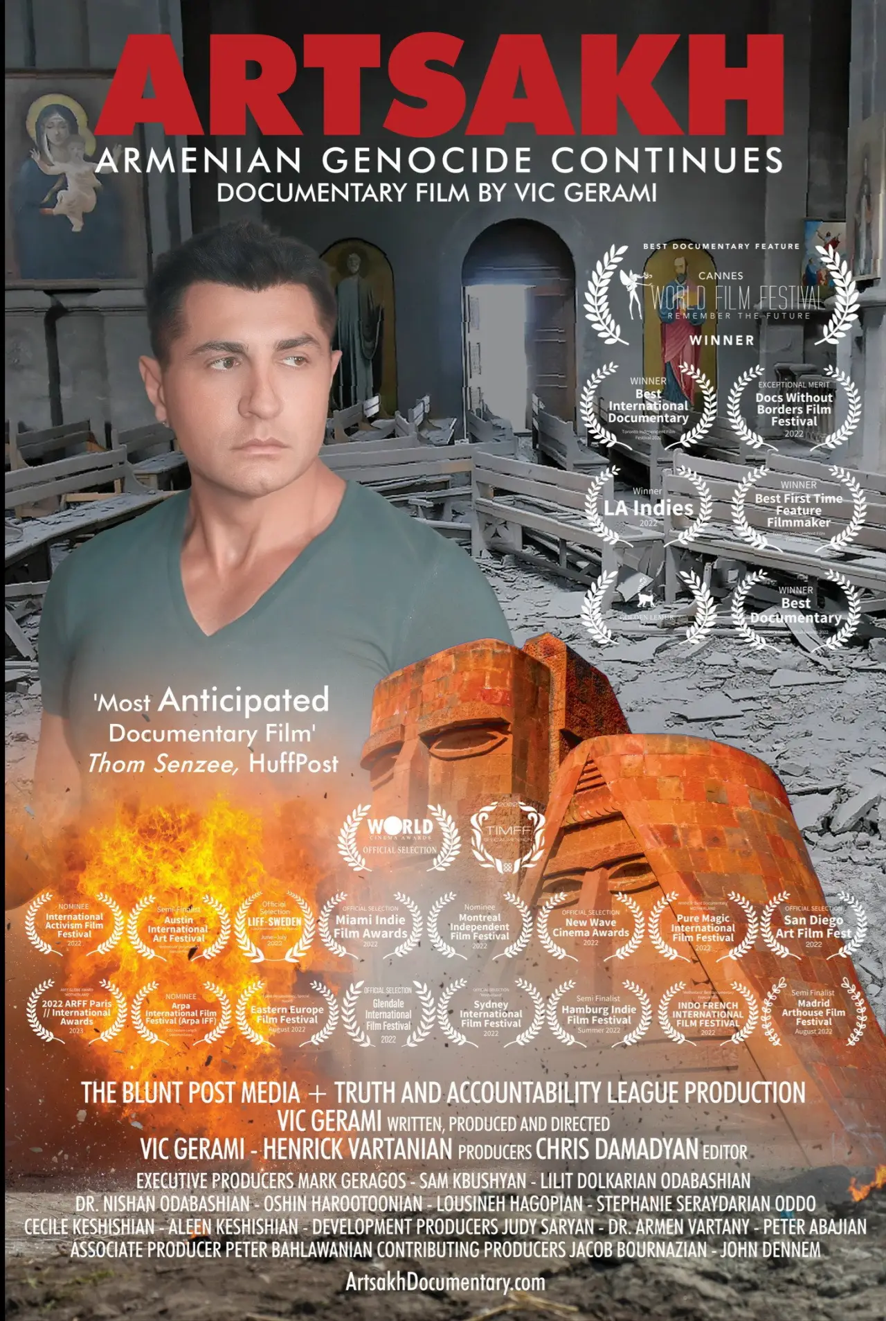 Plakat filmowy "ARTSAKH Armenian Genocide Continues"