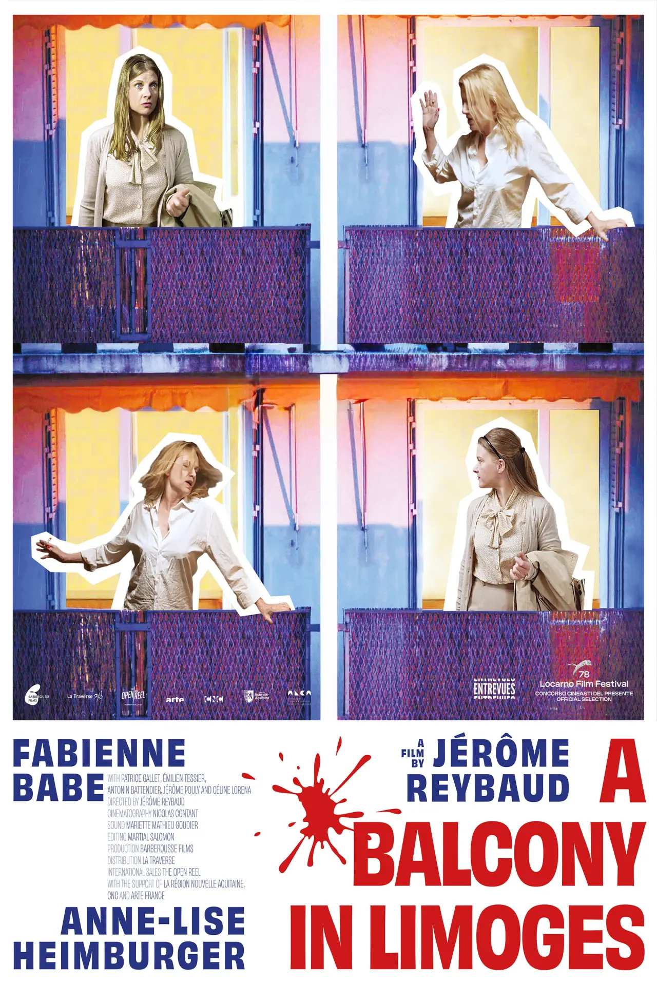 Plakat filmowy "Un balcon à Limoges"