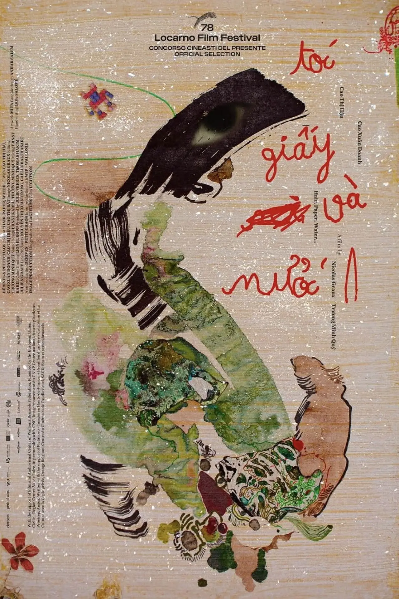 Plakat filmowy "Tóc, Giáy Và Nuóc"