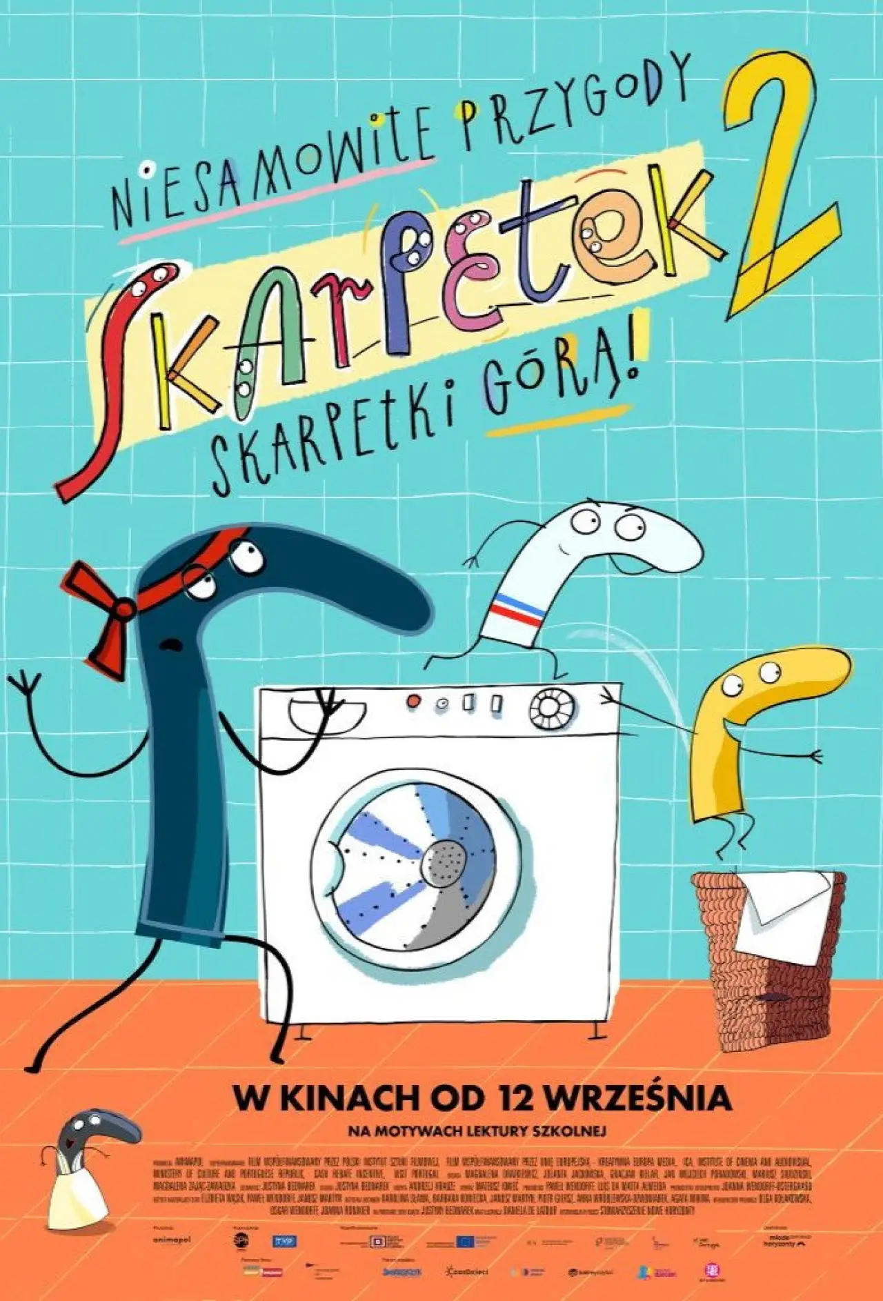 Plakat filmowy "Niesamowite przygody skarpetek 2. Skarpetki górą!"