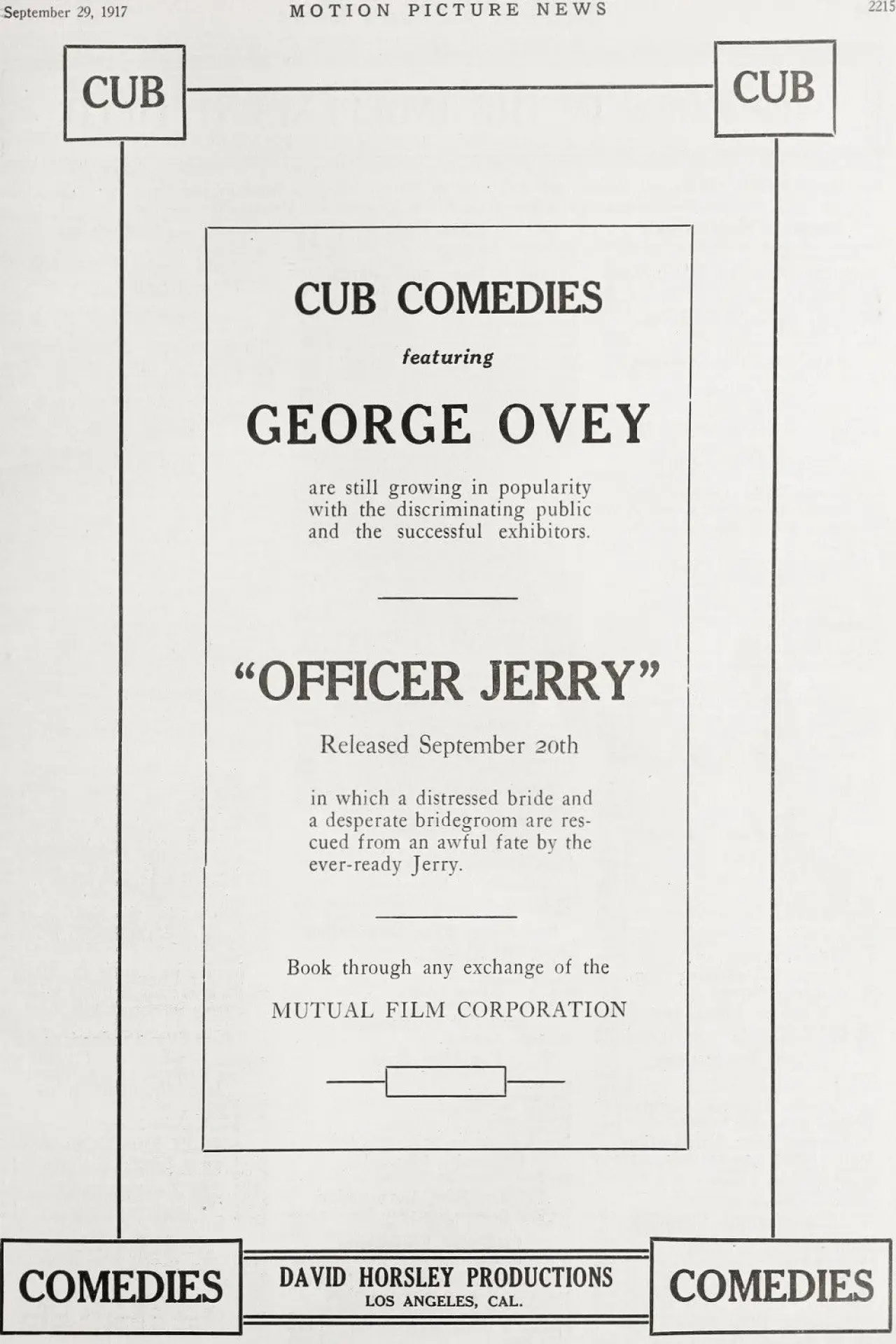 Plakat filmowy "Officer Jerry"