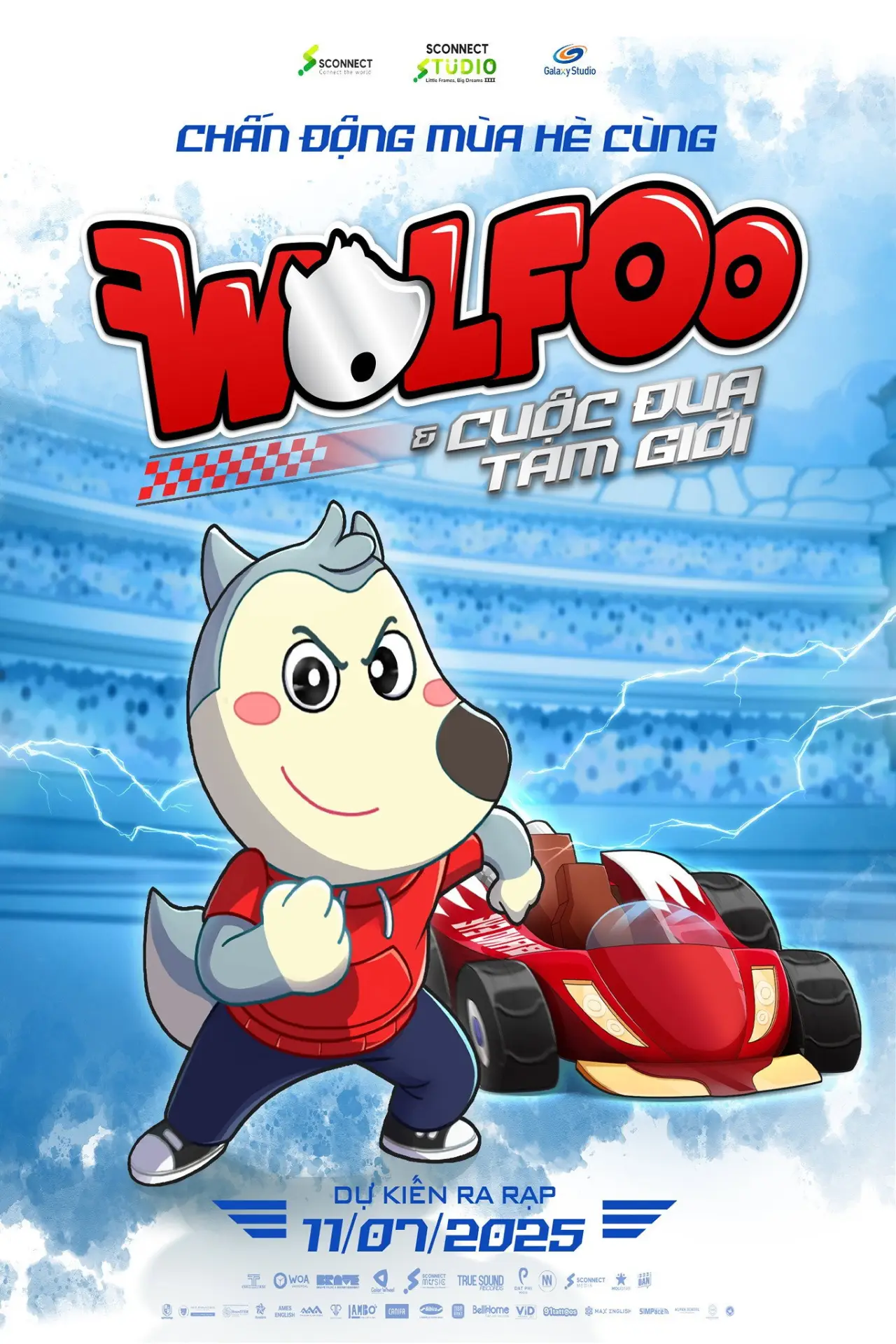 Plakat filmowy "Wolfoo & Cuộc Đua Tam Giới"
