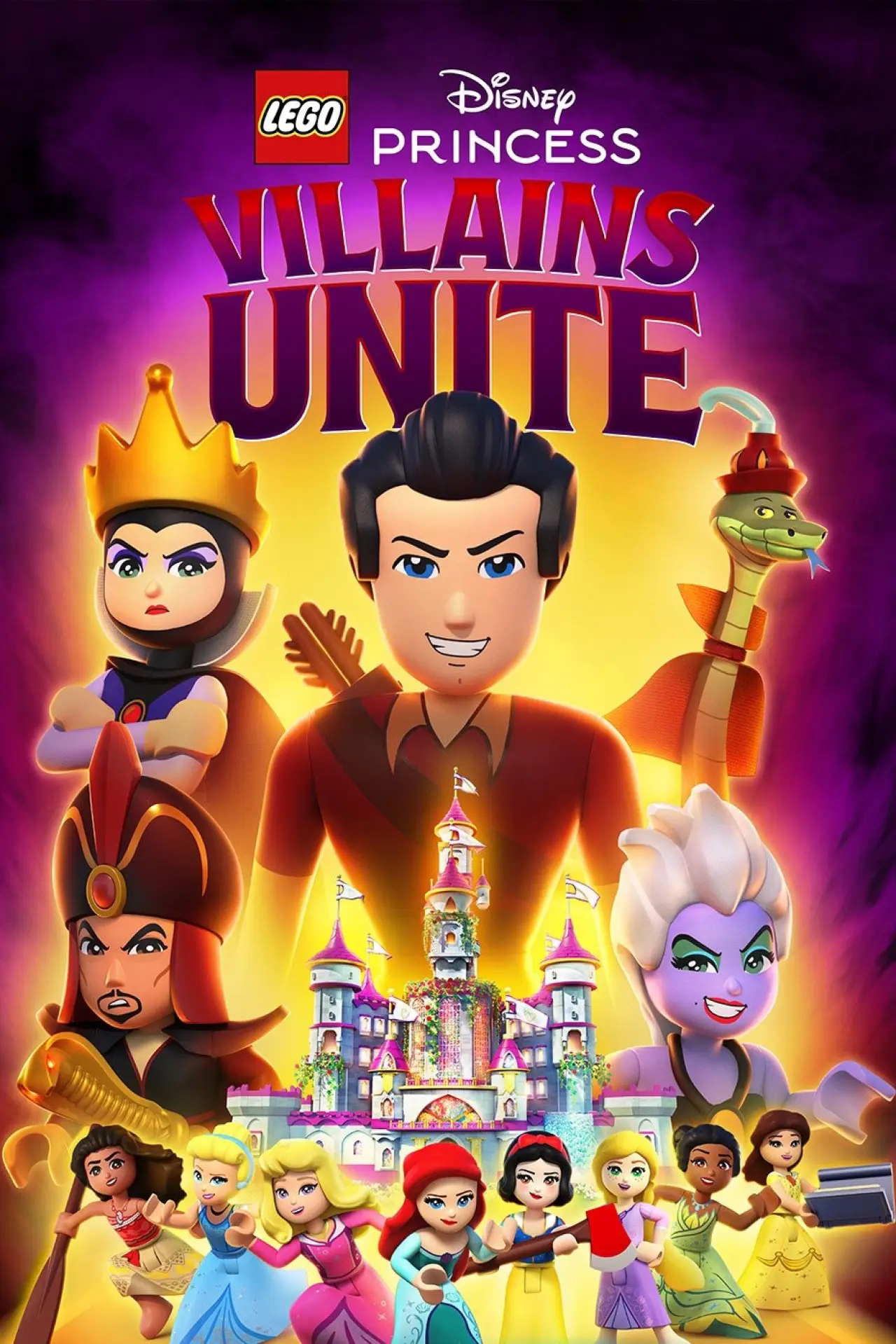 Plakat filmowy "LEGO Disney Księżniczka: Złoczyńcy w natarciu!"