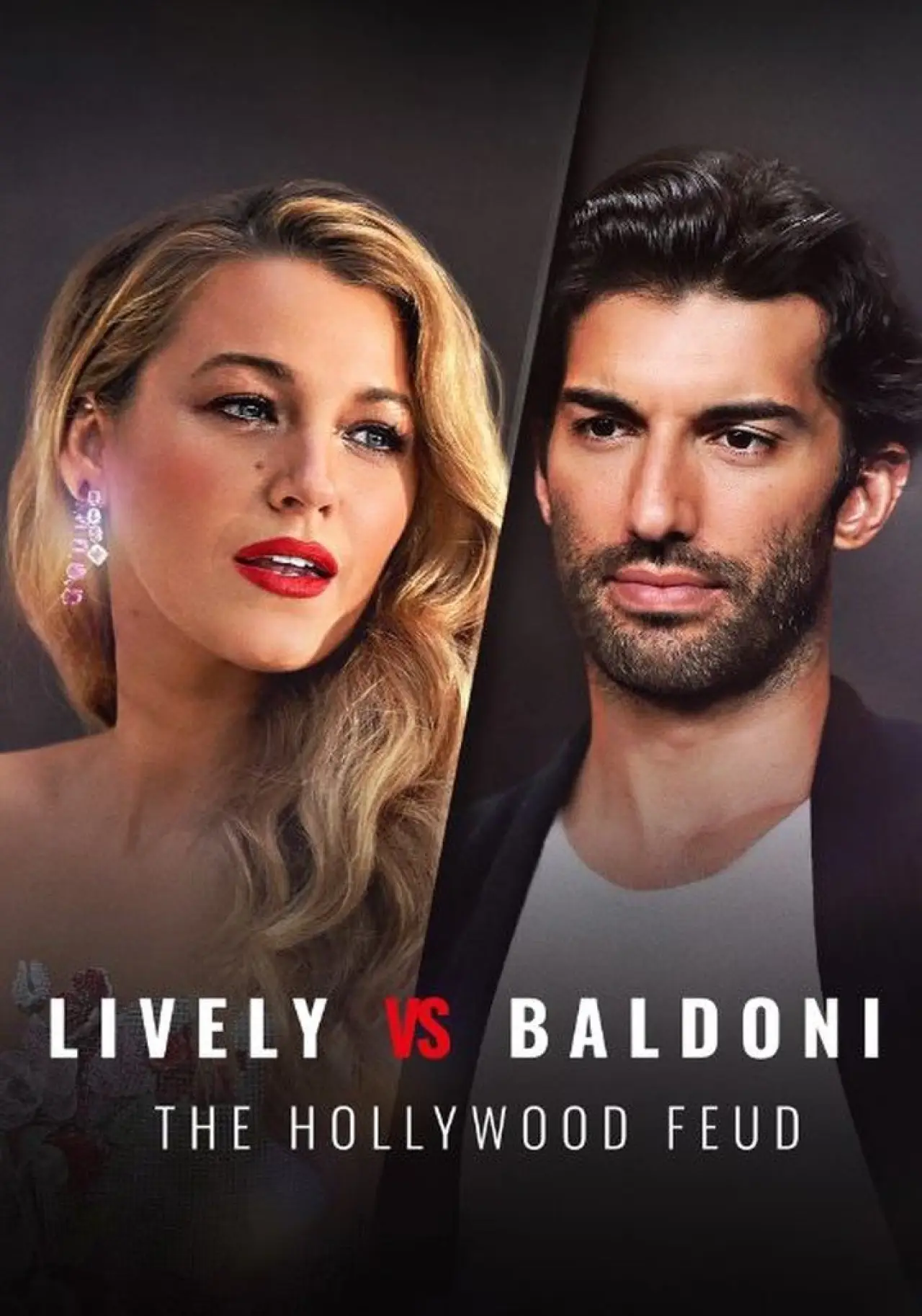 Plakat filmowy "Baldoni kontra Lively: Hollywoodzki konflikt"