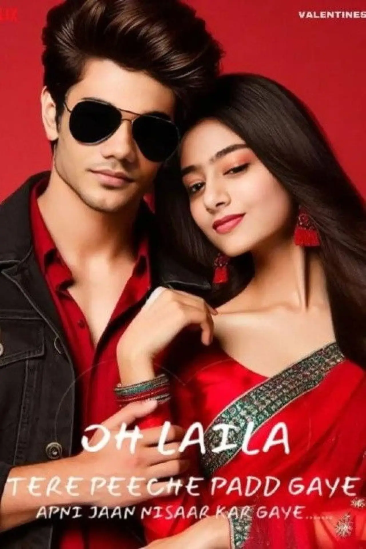Plakat filmowy "Oh Laila Tere Peeche Padd Gaye Apni Jaan Nisaar Kar Gaye"