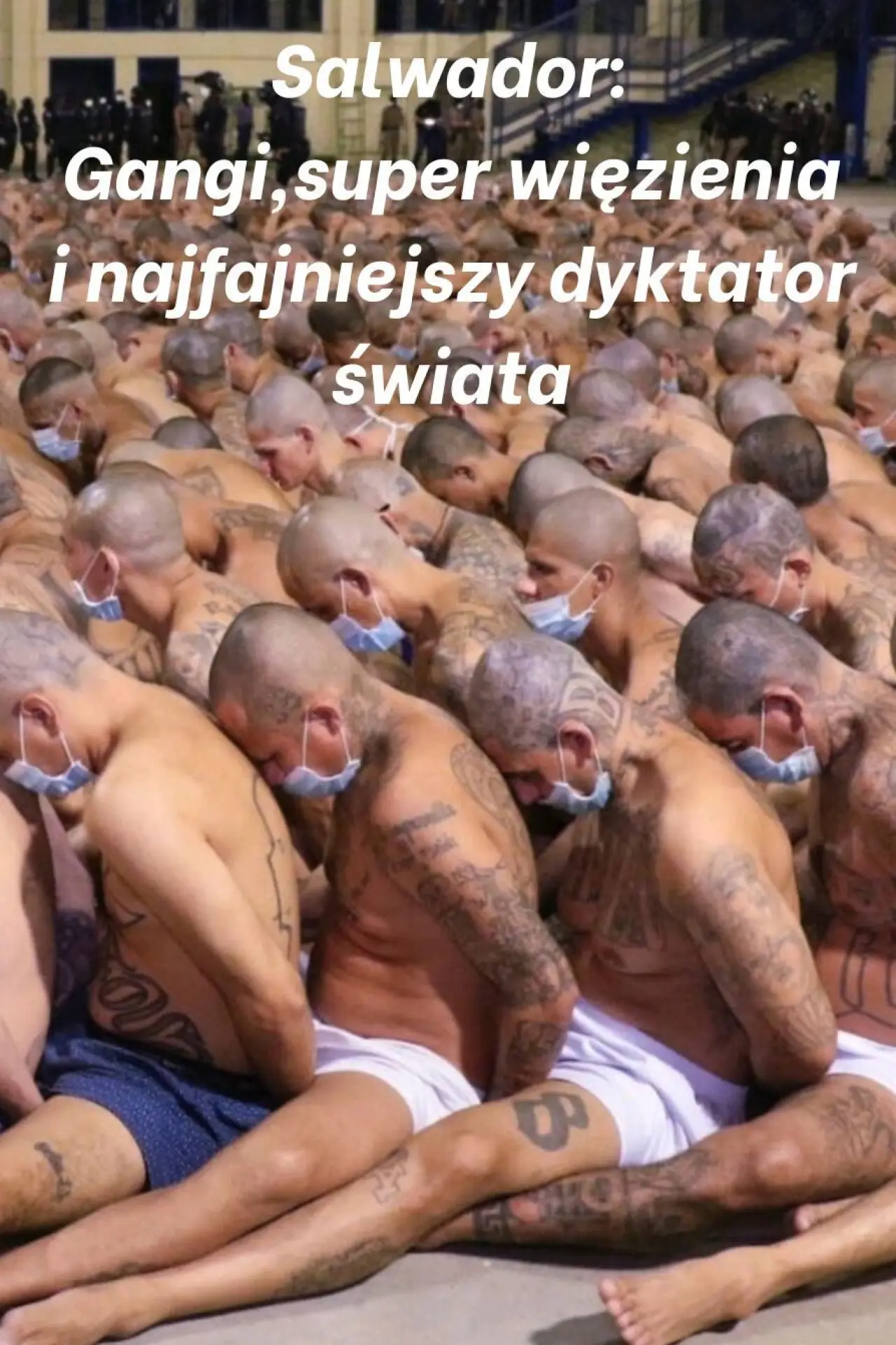 Plakat filmowy "Salwador: Gangi, super więzienia i najfajniejszy dyktator świata"