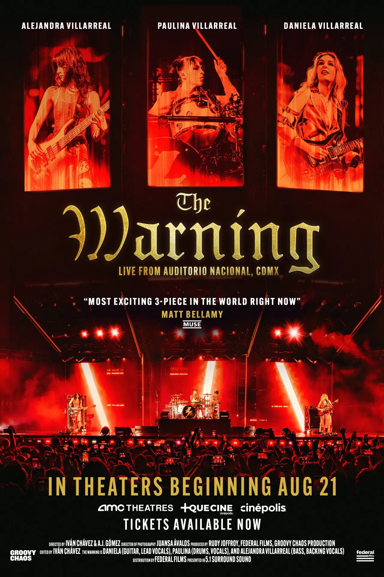 Plakat filmowy "The Warning Live From Auditorio Nacional, CDMX"