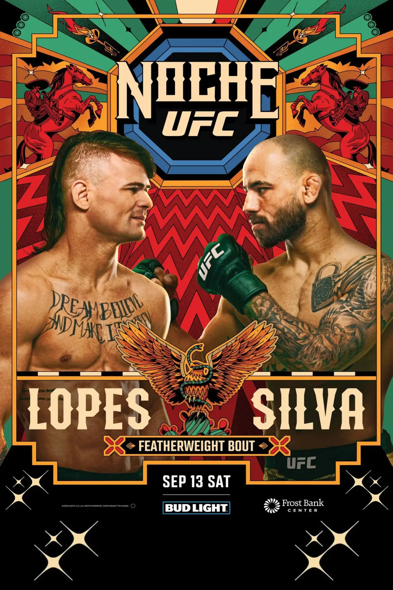 Plakat filmowy "UFC Fight Night 259: Lopes vs. Silva"