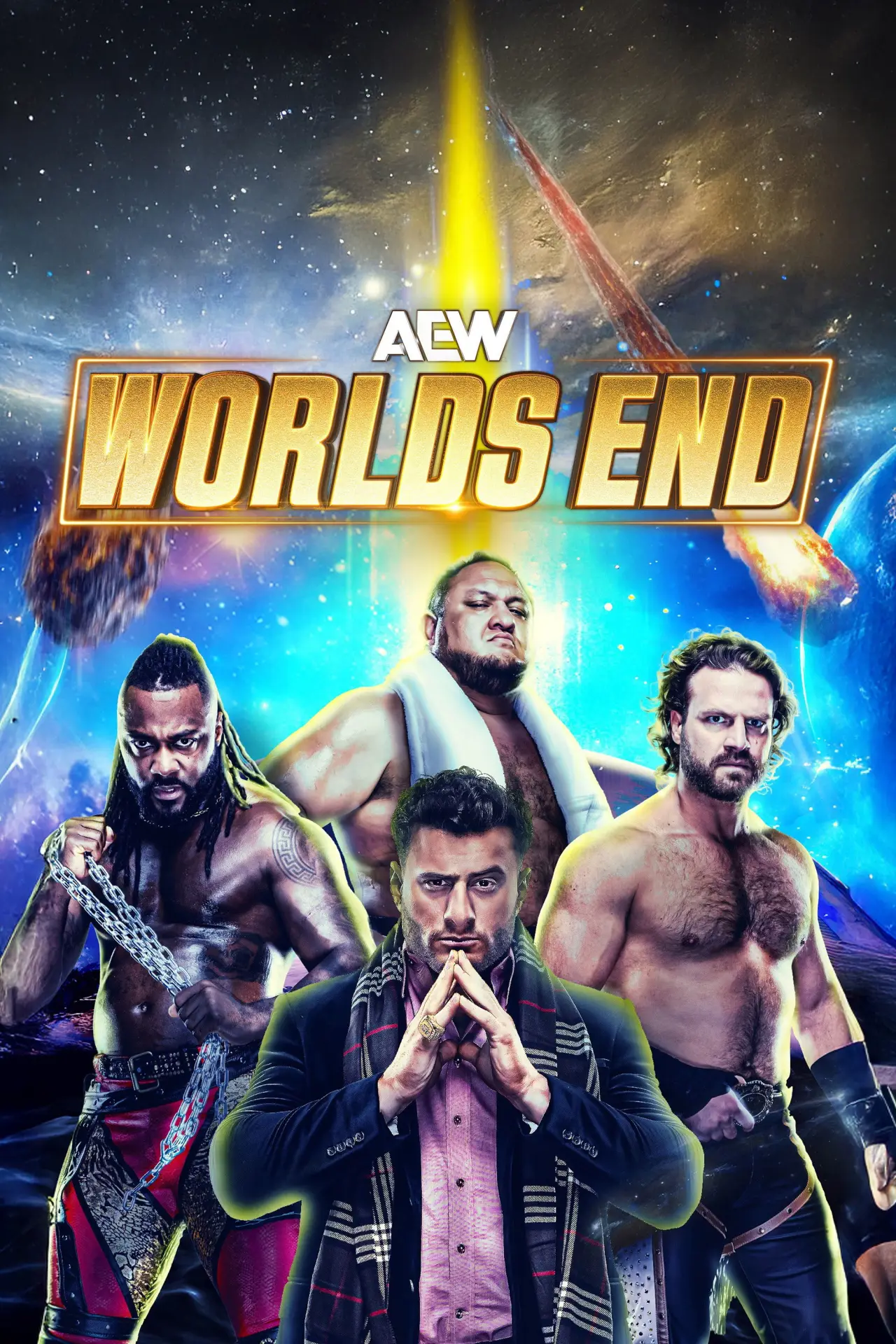 Plakat filmowy "AEW Worlds End 2025"