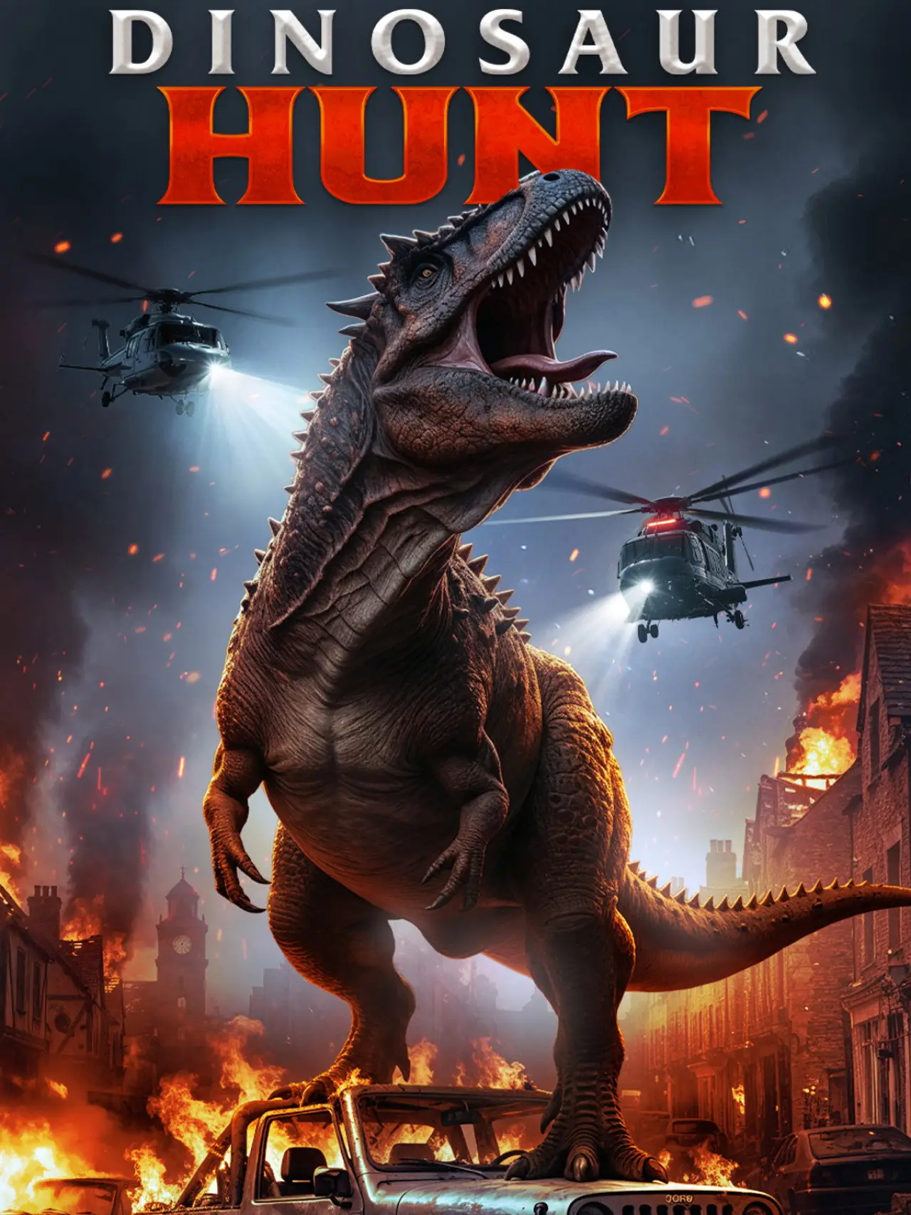 Plakat filmowy "Dinosaur Hunt"