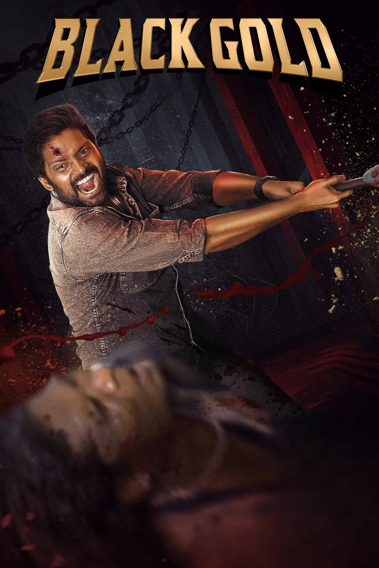 Plakat filmowy "பிளாக் கோல்ட்"