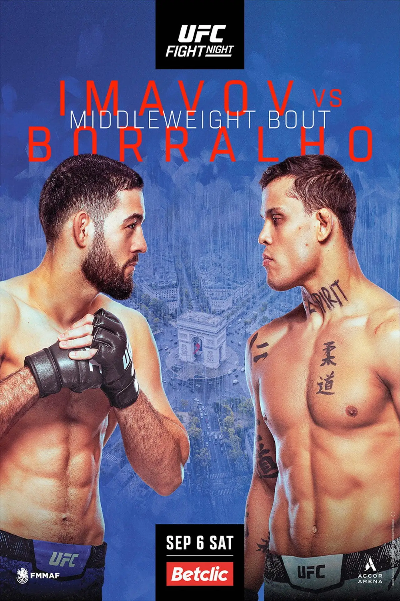 Plakat filmowy "UFC Fight Night 258: Imavov vs. Borralho"