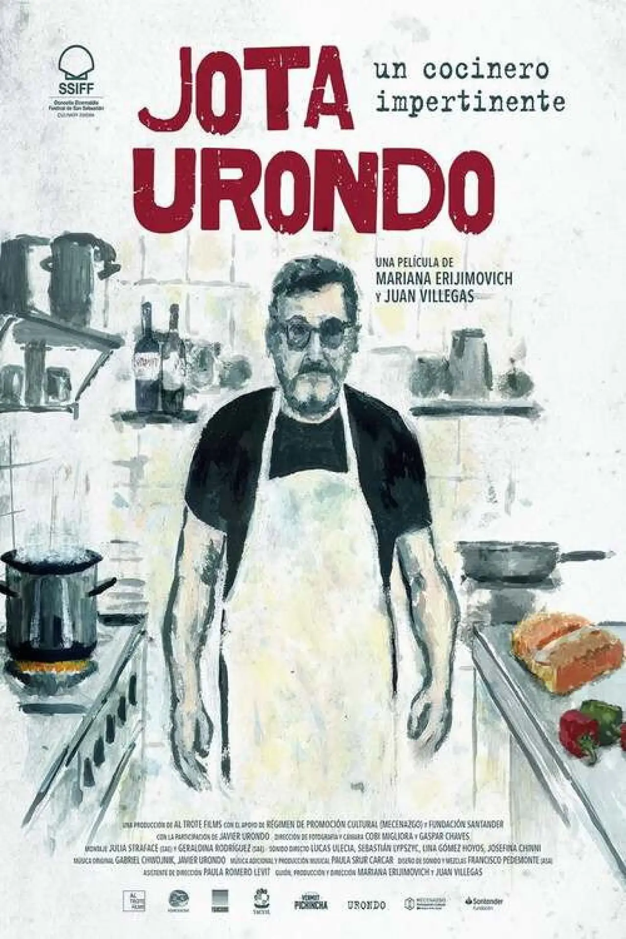 Plakat filmowy "Jota Urondo, un cocinero impertinente"