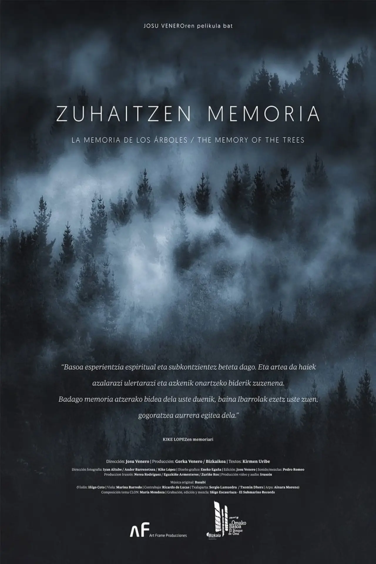 Plakat filmowy "Zuhaitzen memoria"