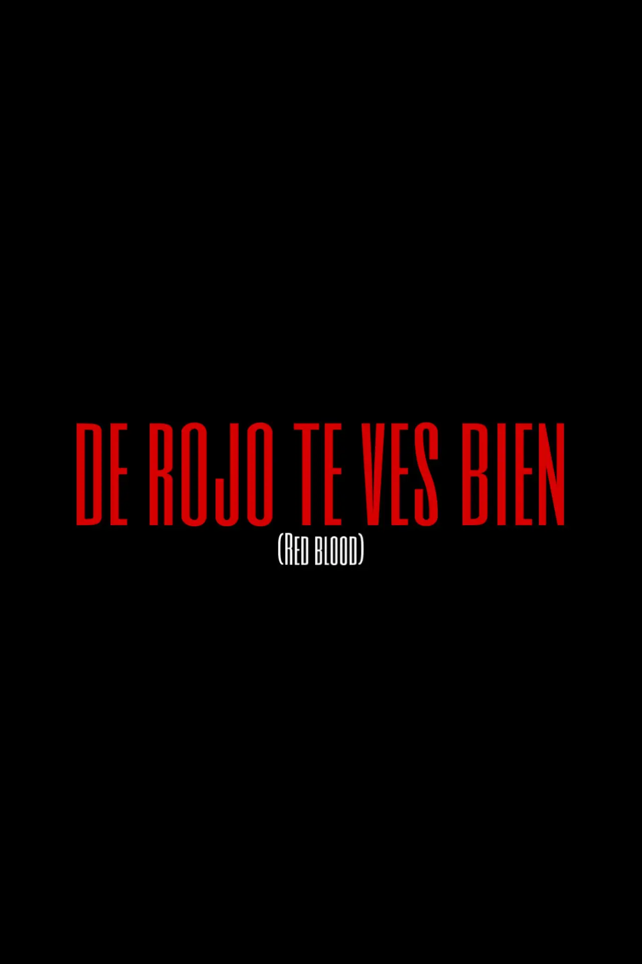 Plakat filmowy "De rojo te ves bien"
