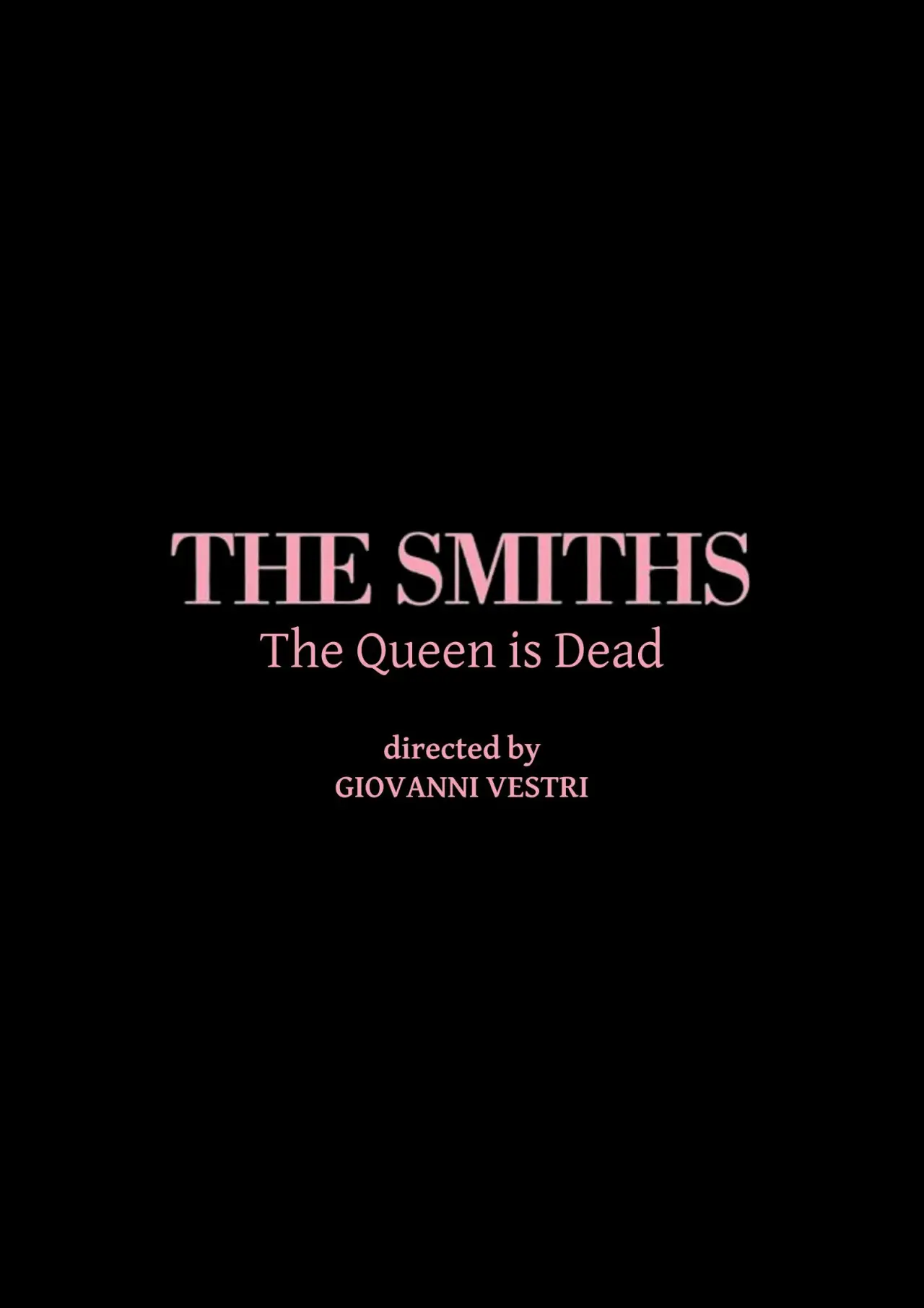 Plakat filmowy "The Queen is Dead"