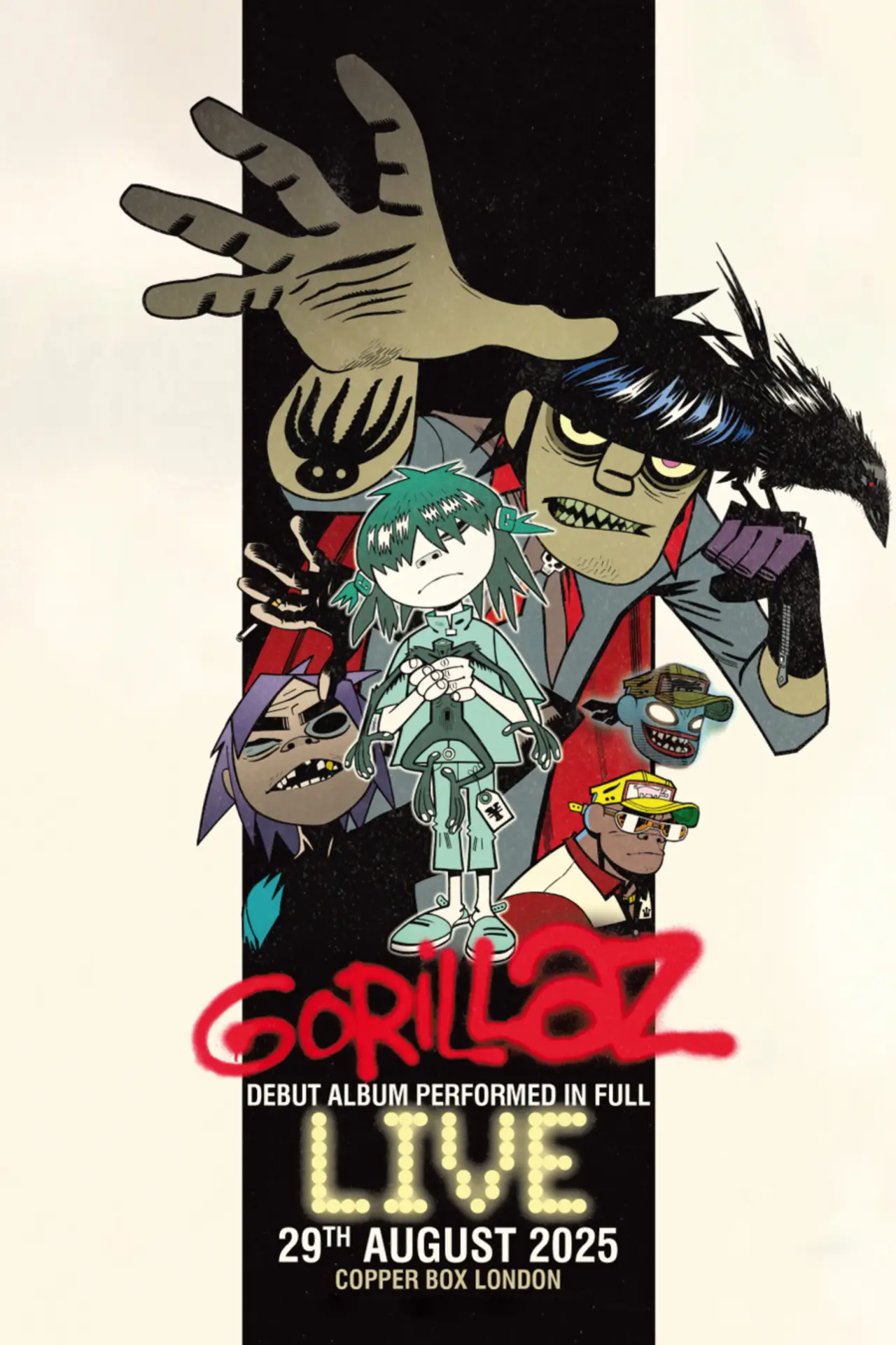 Plakat filmowy "Gorillaz Live (YouTube Music Nights)"