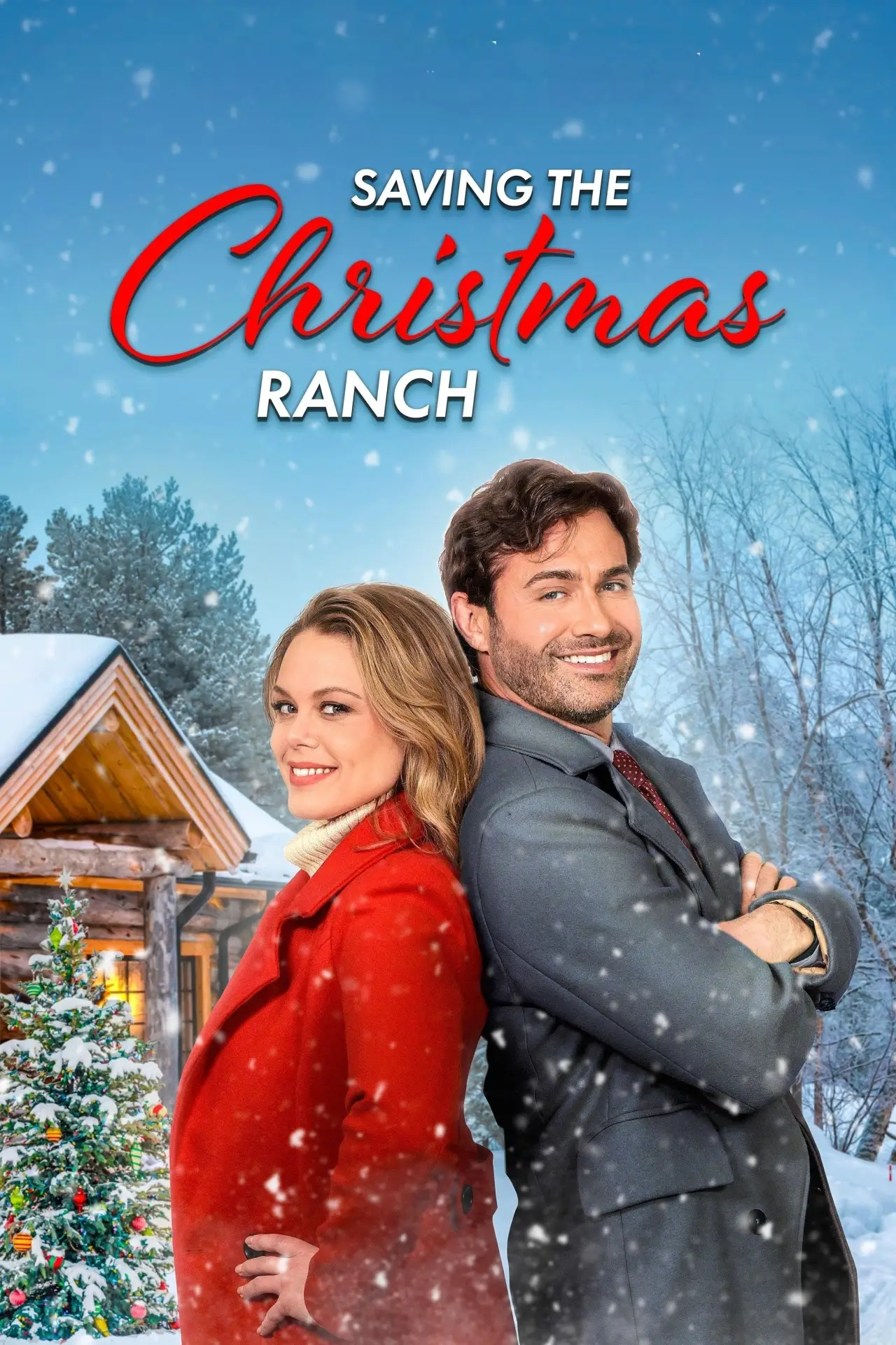 Plakat filmowy "Saving the Christmas Ranch"