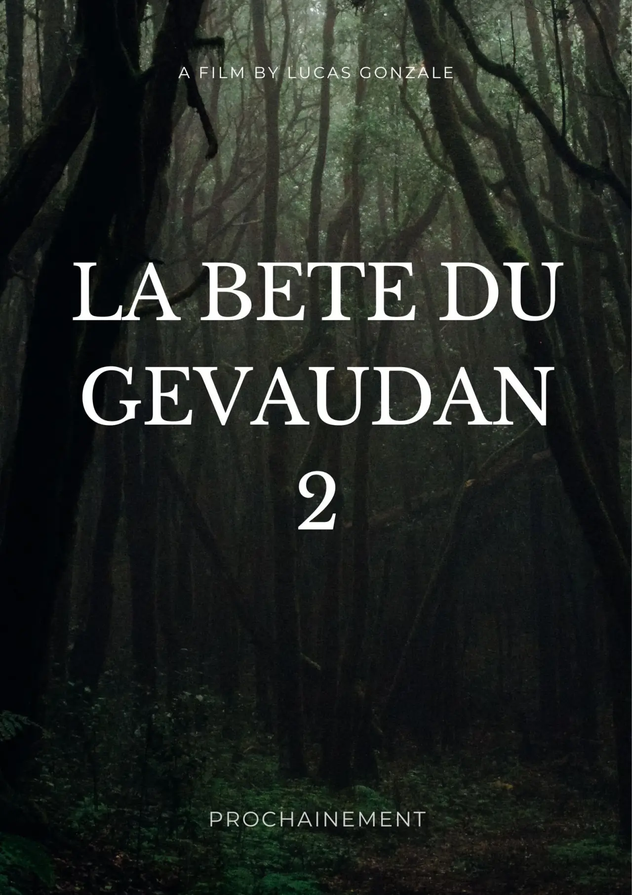 Plakat filmowy "La Bête du Gévaudeux"