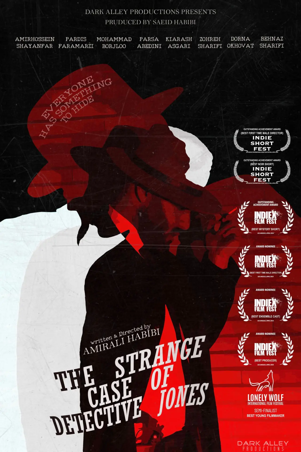 Plakat filmowy "The strange case of detective Jones"