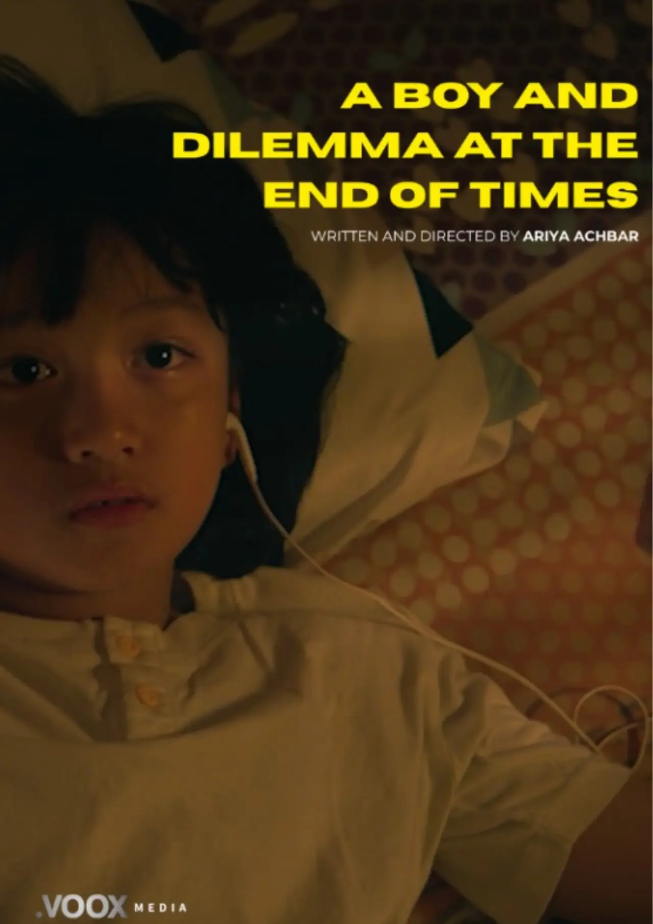 Plakat filmowy "A Boy and Dilemma at The End of Times"