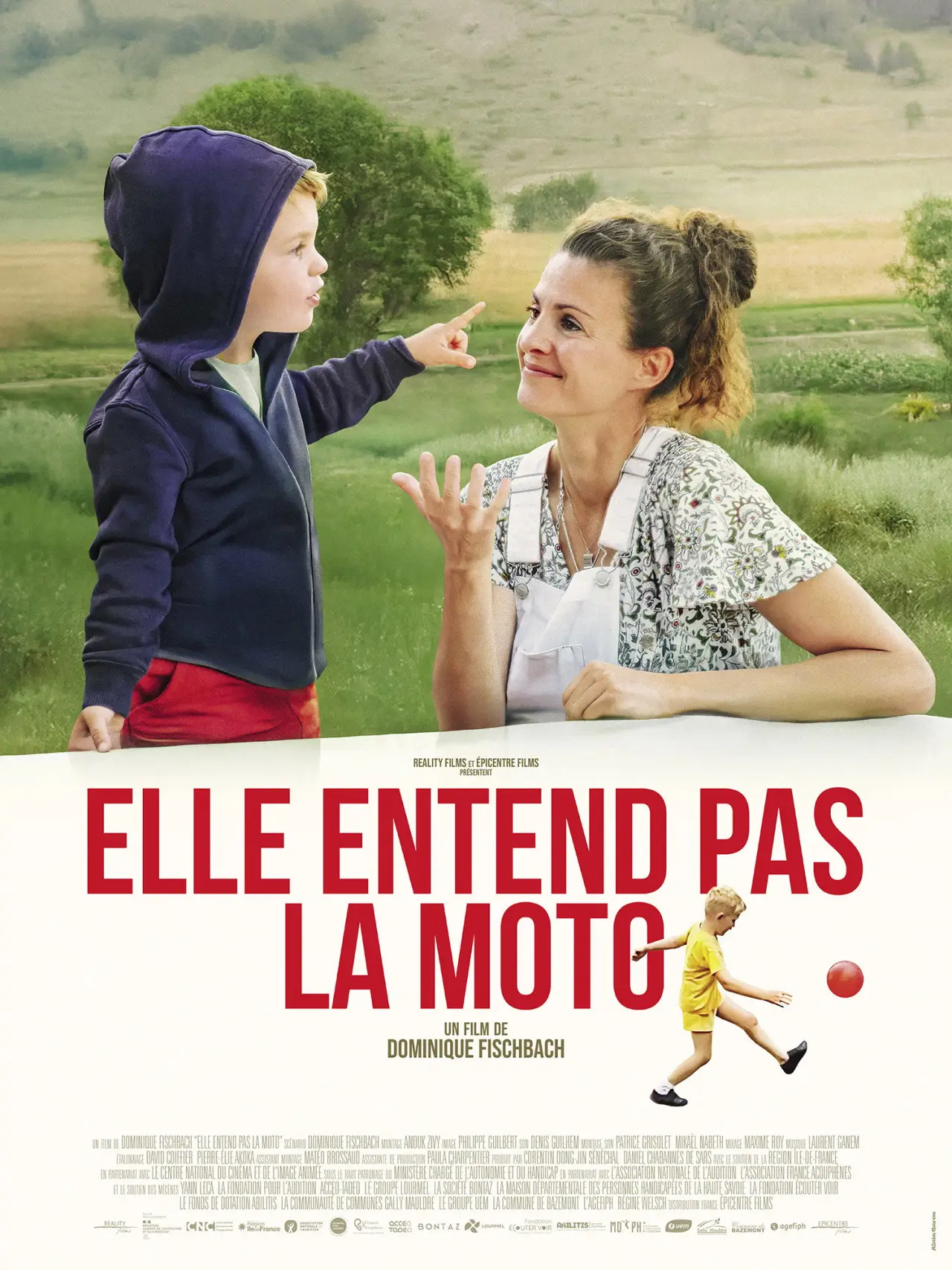 Plakat filmowy "Elle entend pas la moto"