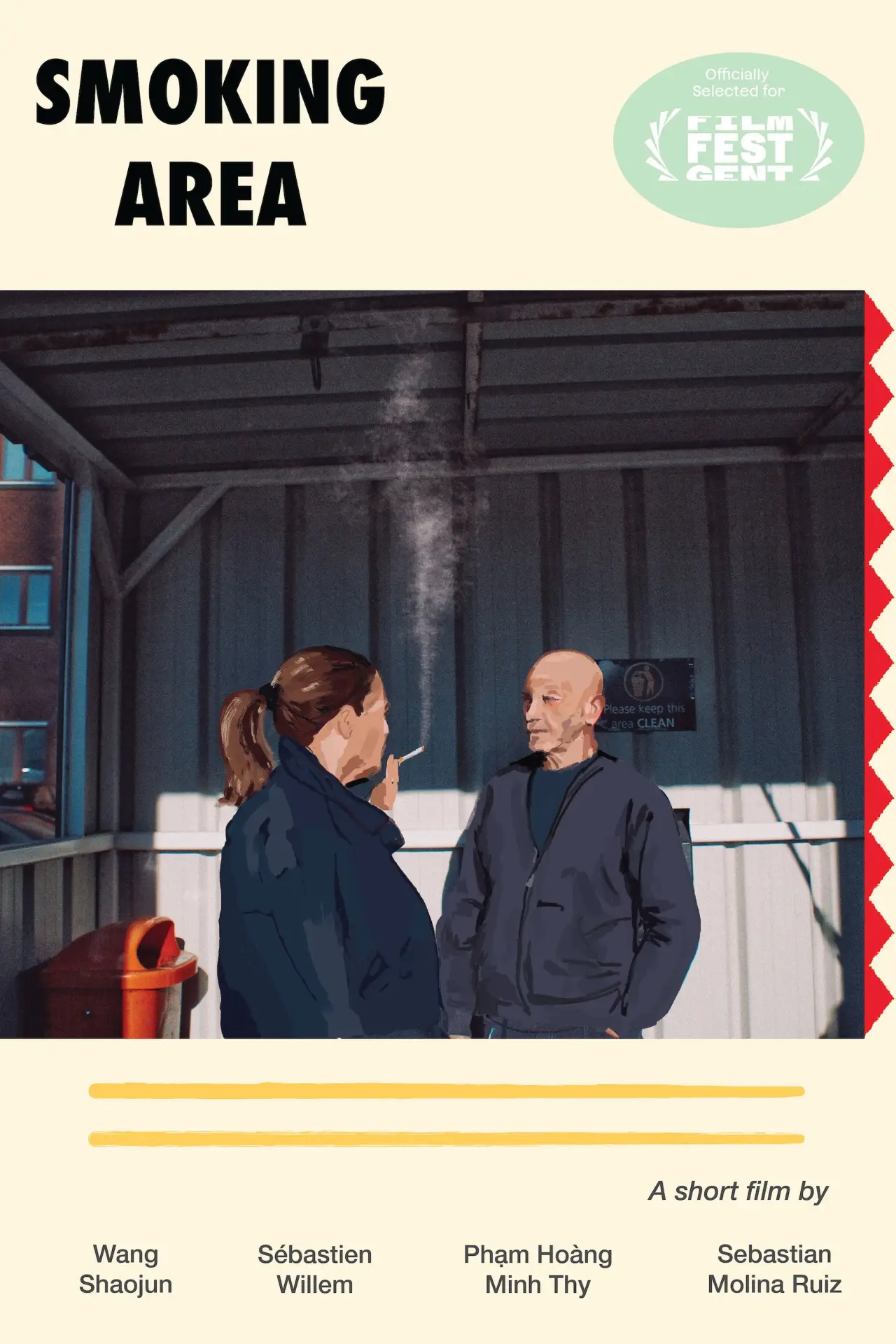 Plakat filmowy "Smoking Area"