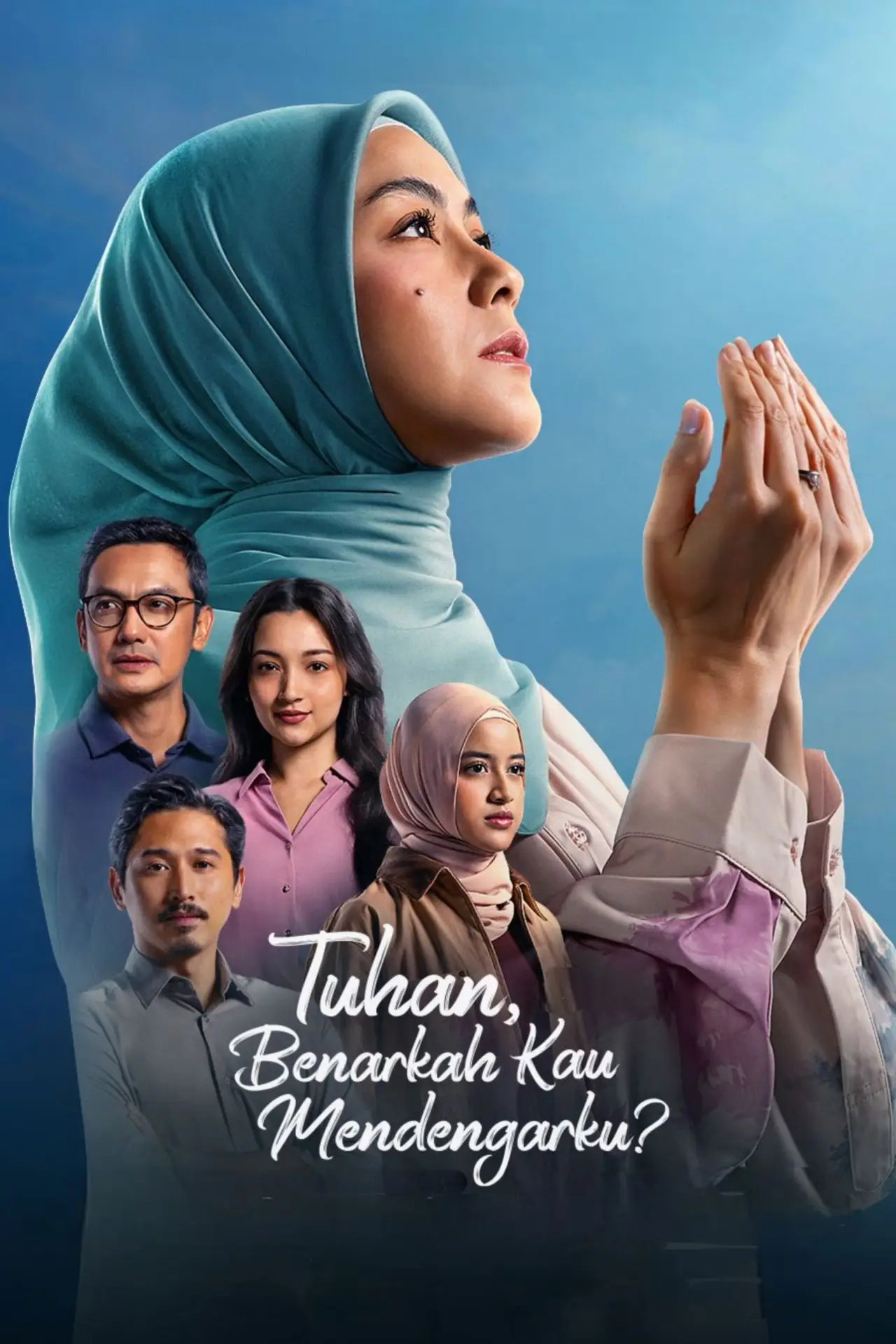 Plakat filmowy "Tuhan, Benarkah Kau Mendengarku?"