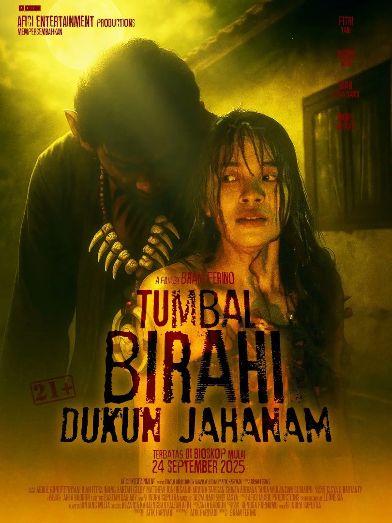 Plakat filmowy "Tumbal Birahi Dukun Jahanam"