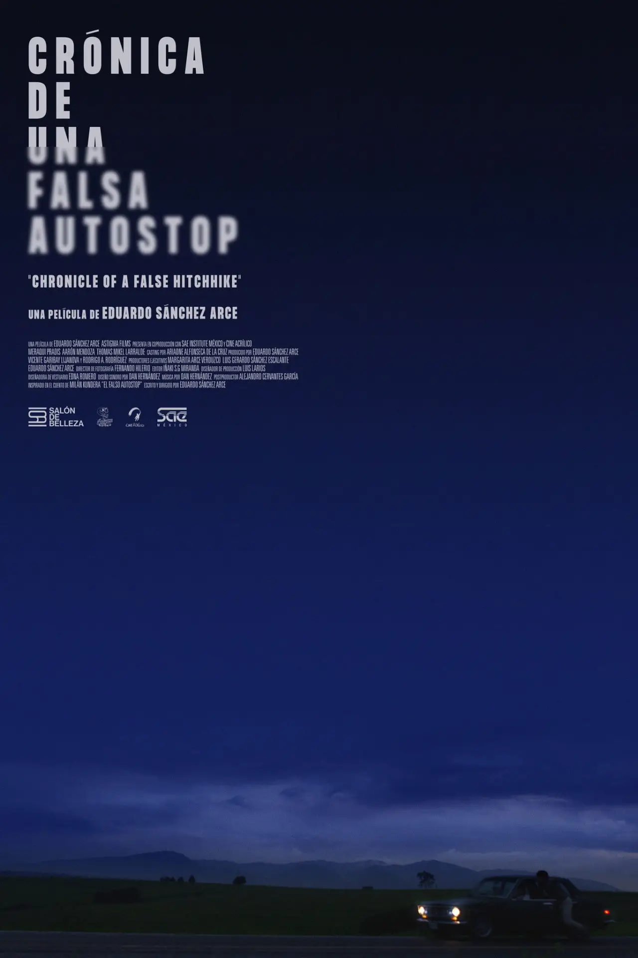 Plakat filmowy "Crónica de una Falsa Autostop"