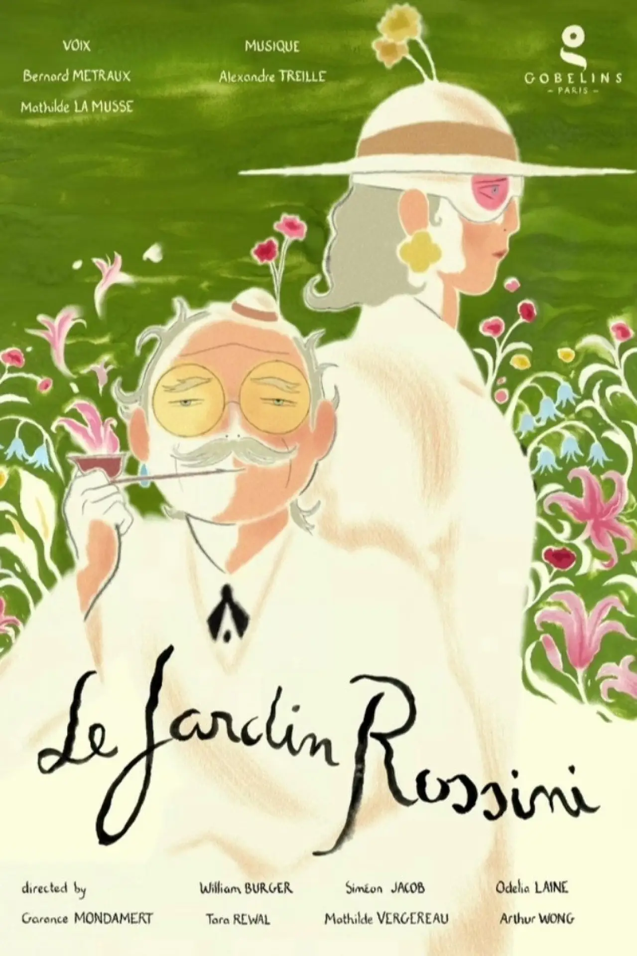 Plakat filmowy "Le Jardin Rossini"