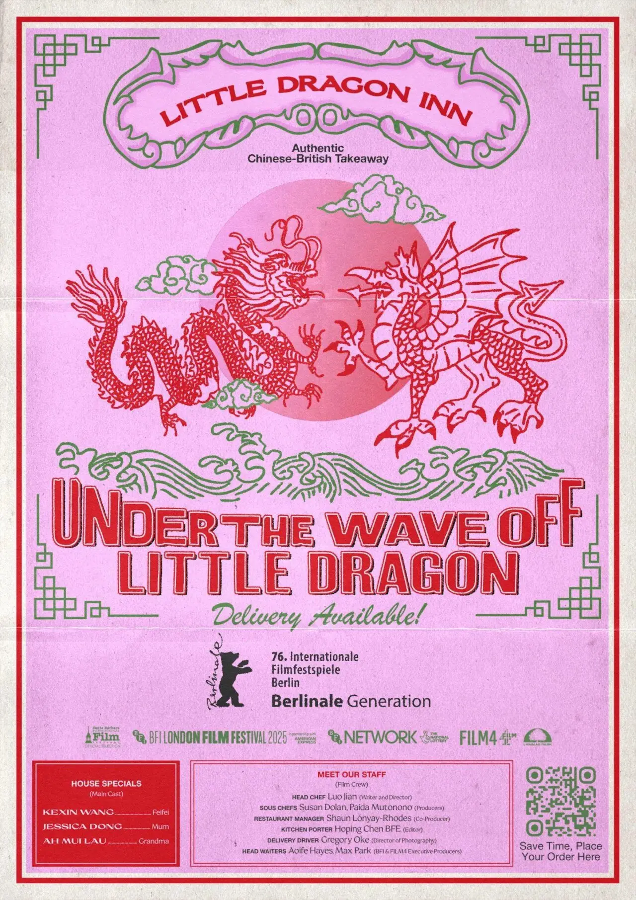 Plakat filmowy "Under the Wave off Little Dragon"
