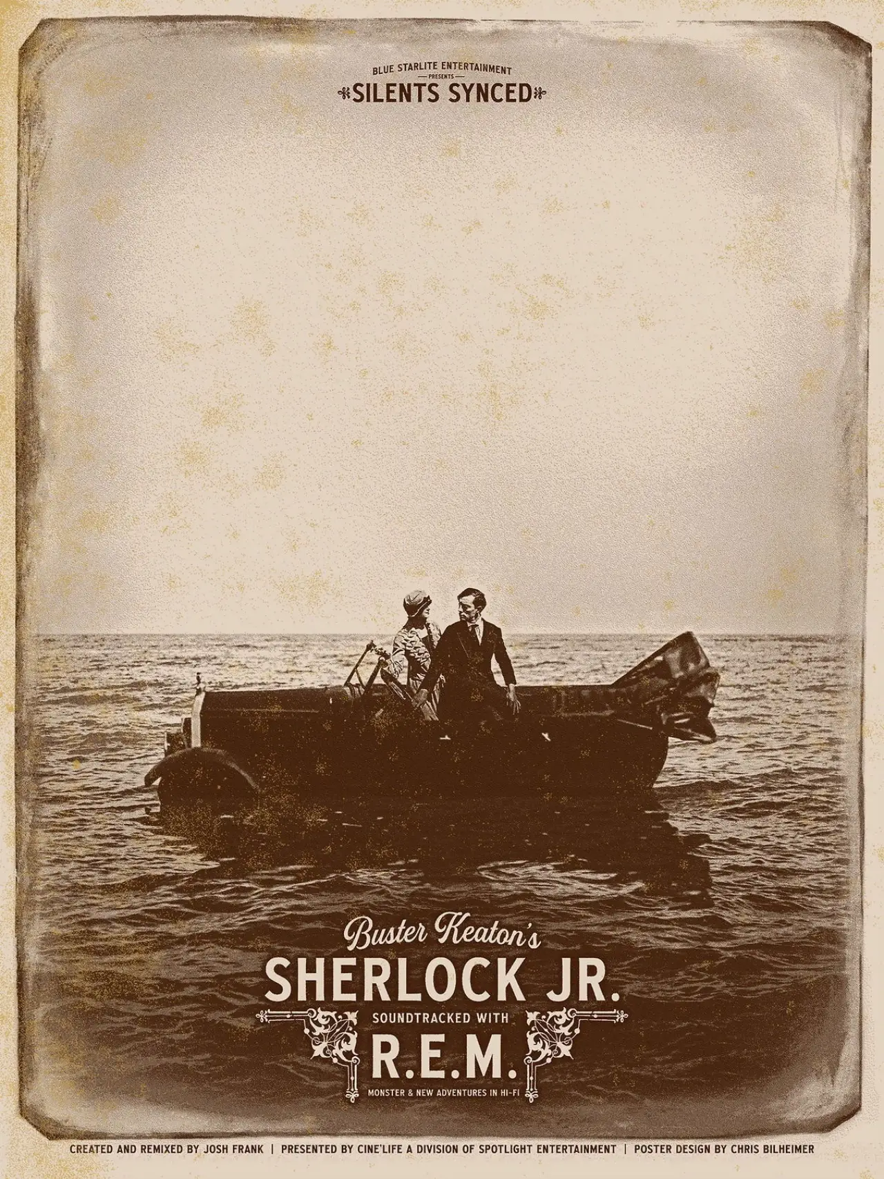 Plakat filmowy "R.E.M x Buster Keaton