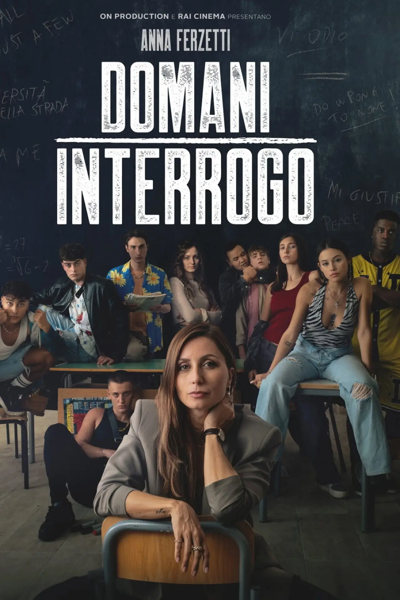 Plakat filmowy "Domani interrogo"