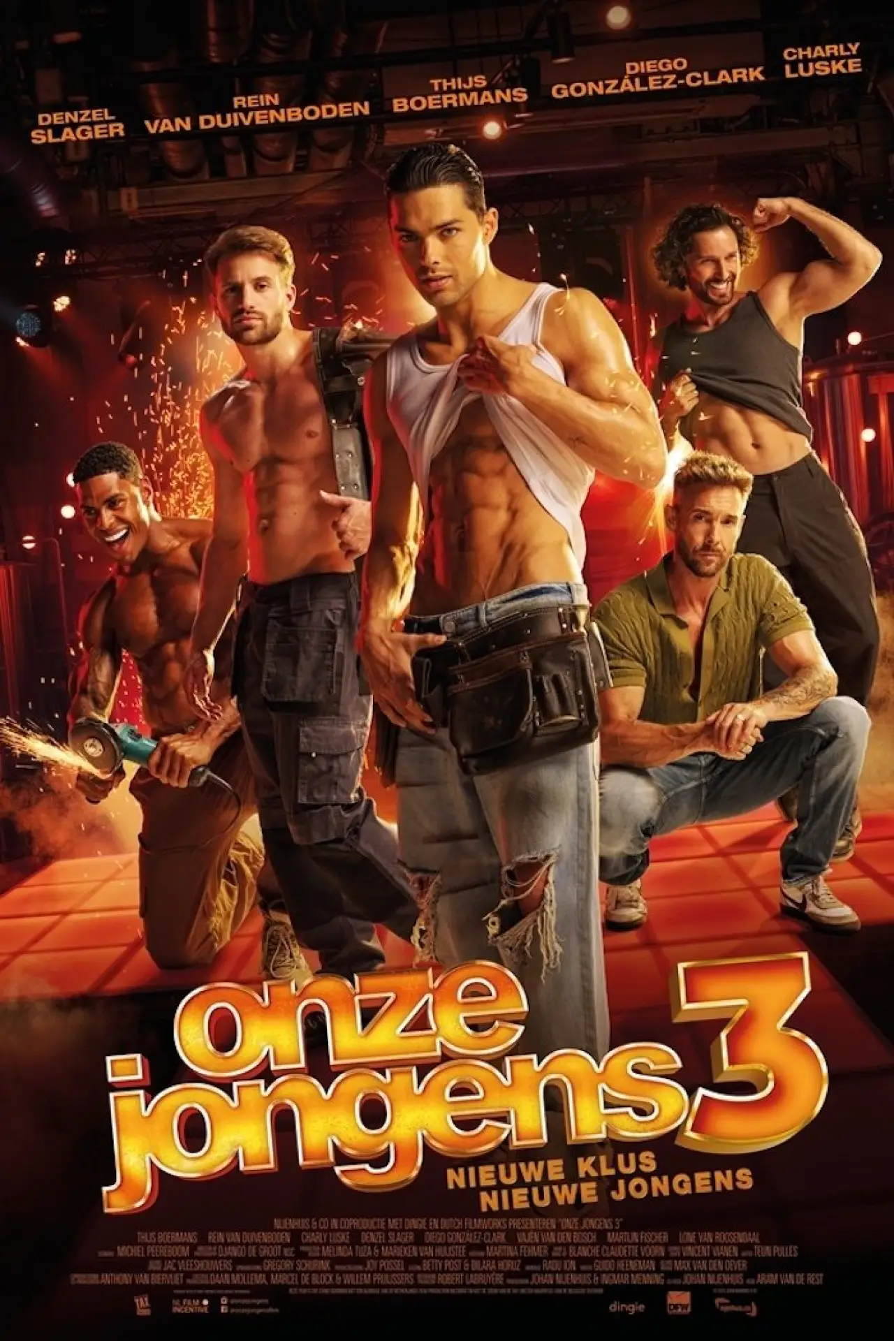 Plakat filmowy "Chłopcy pracujący 3"