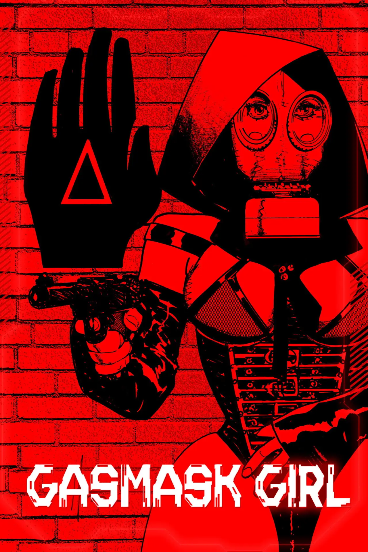 Plakat filmowy "Gasmask Girl"
