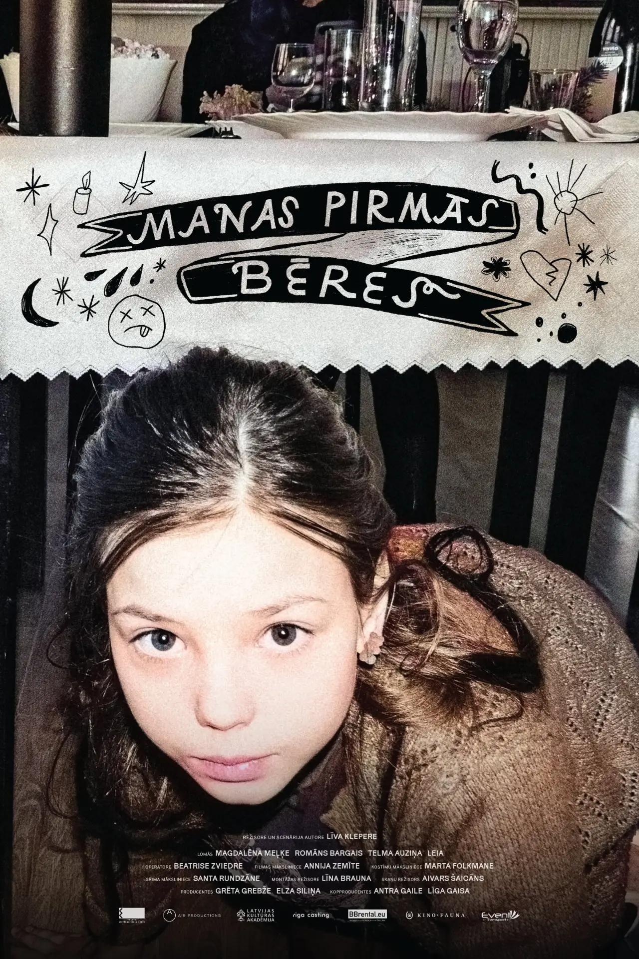 Plakat filmowy "Manas pirmās bēres"