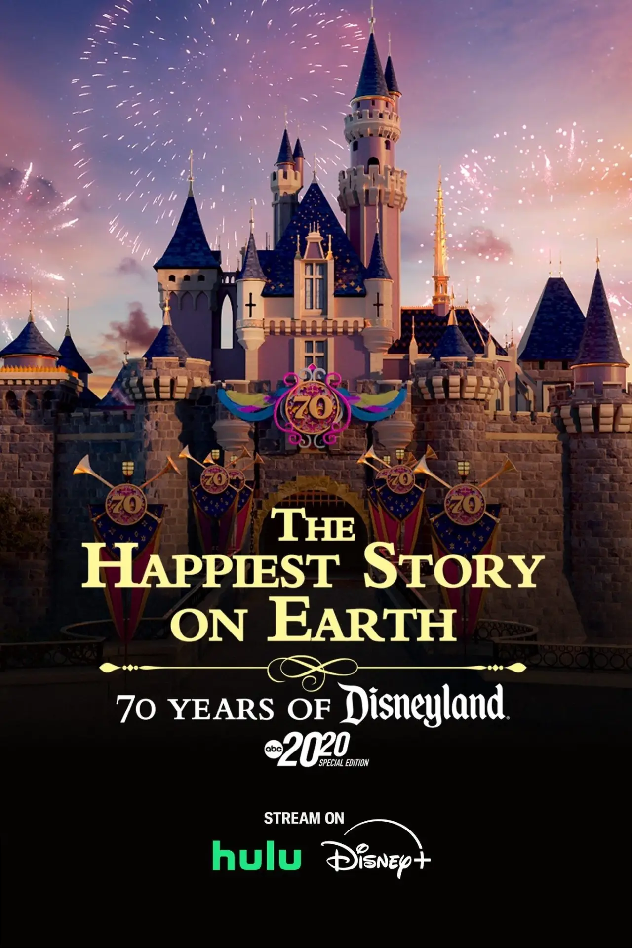 Plakat filmowy "The Happiest Story on Earth: 70 Years of Disneyland"